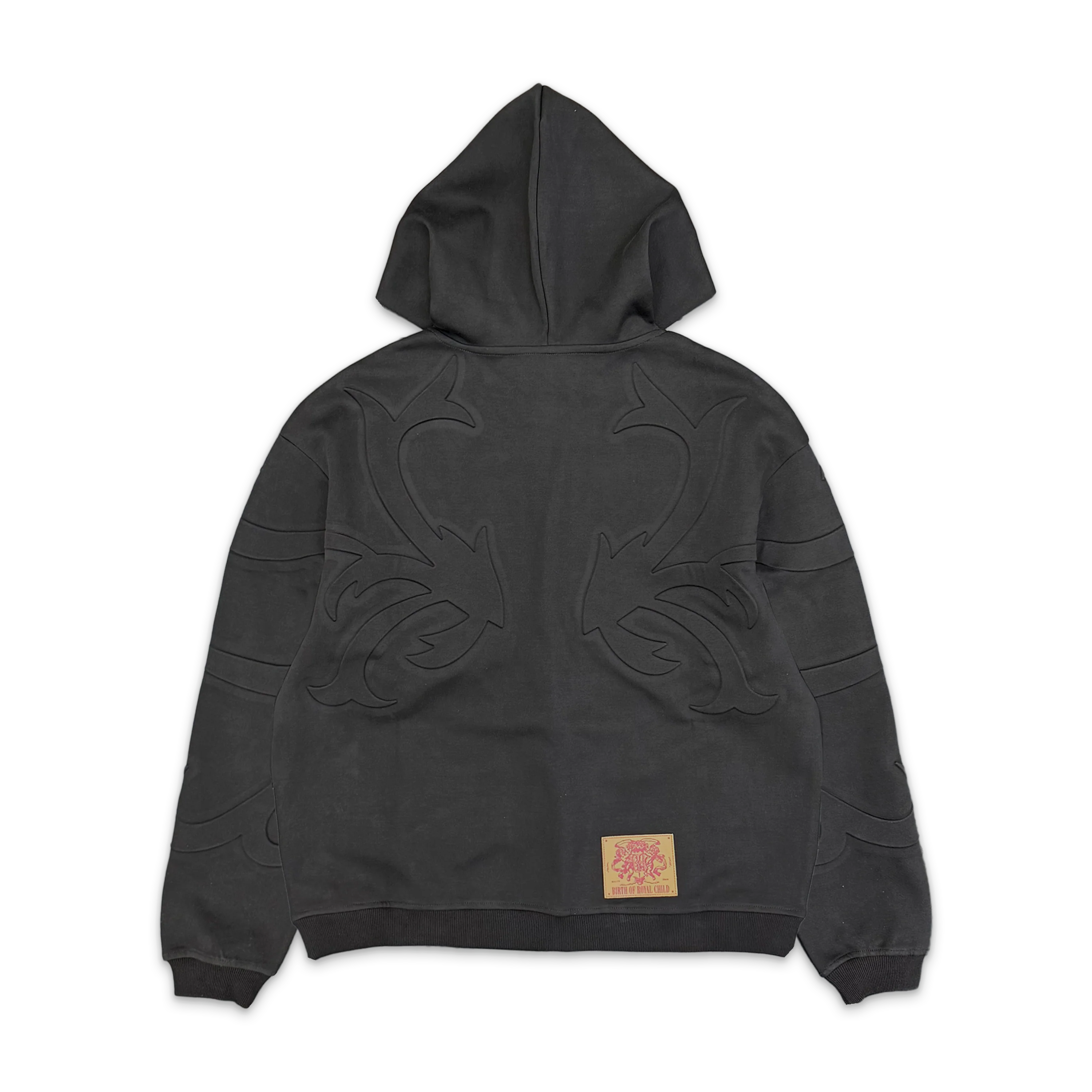 3D Flower Relief Hoodie “Black” - Image 2
