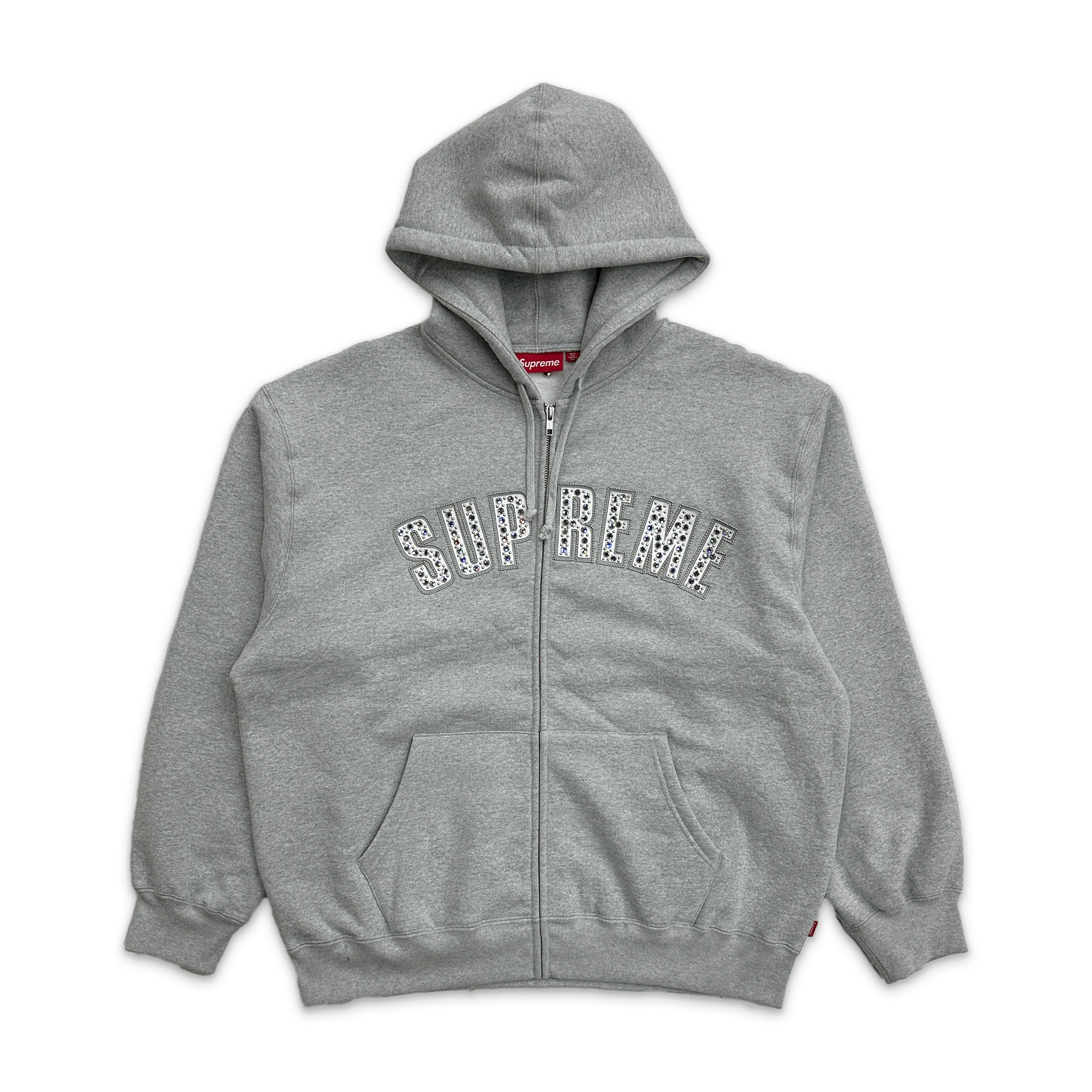 B.B Simons Zip Up Hooded Sweatshirt "Heather Grey"