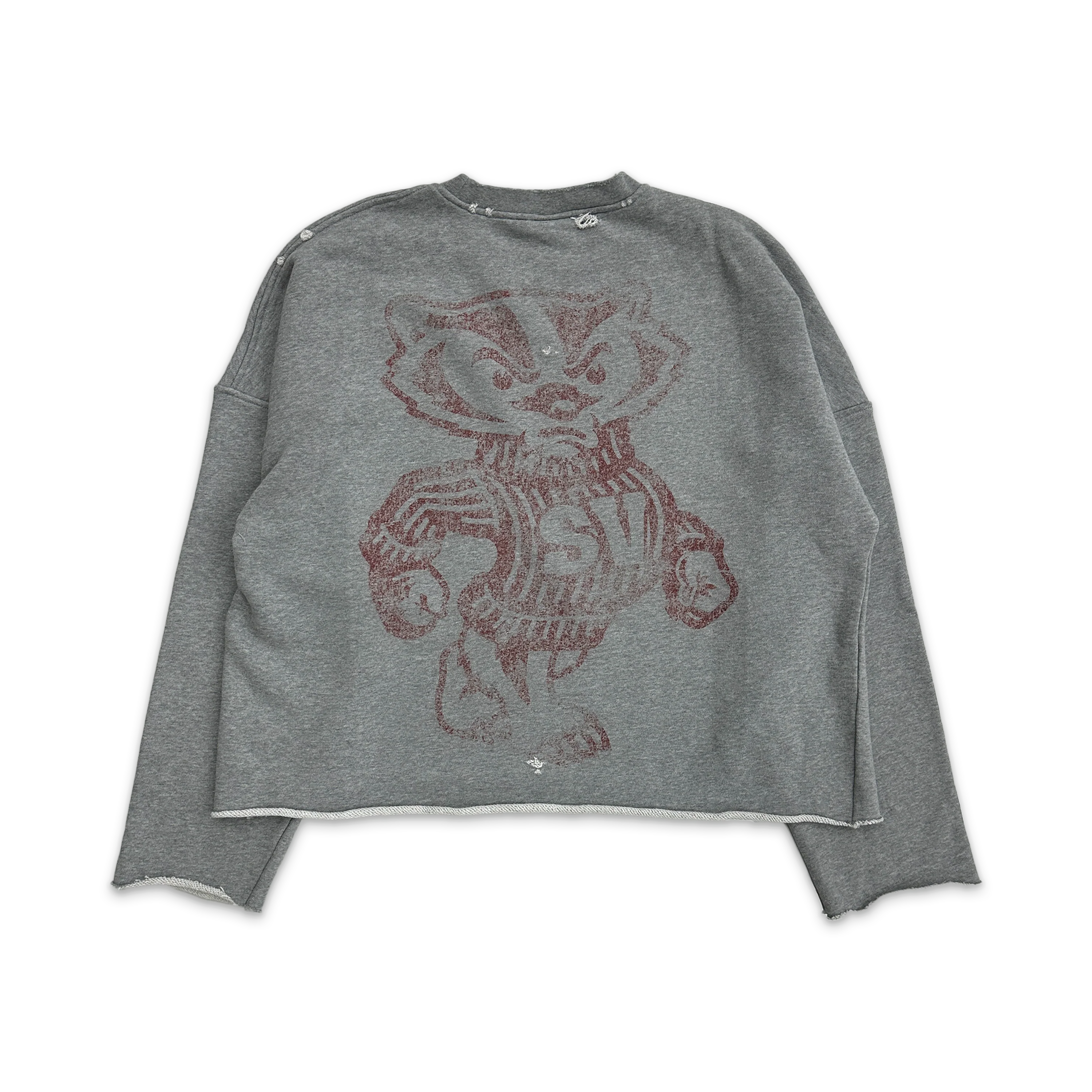 Badger Crewneck "Heather Grey" - Image 2