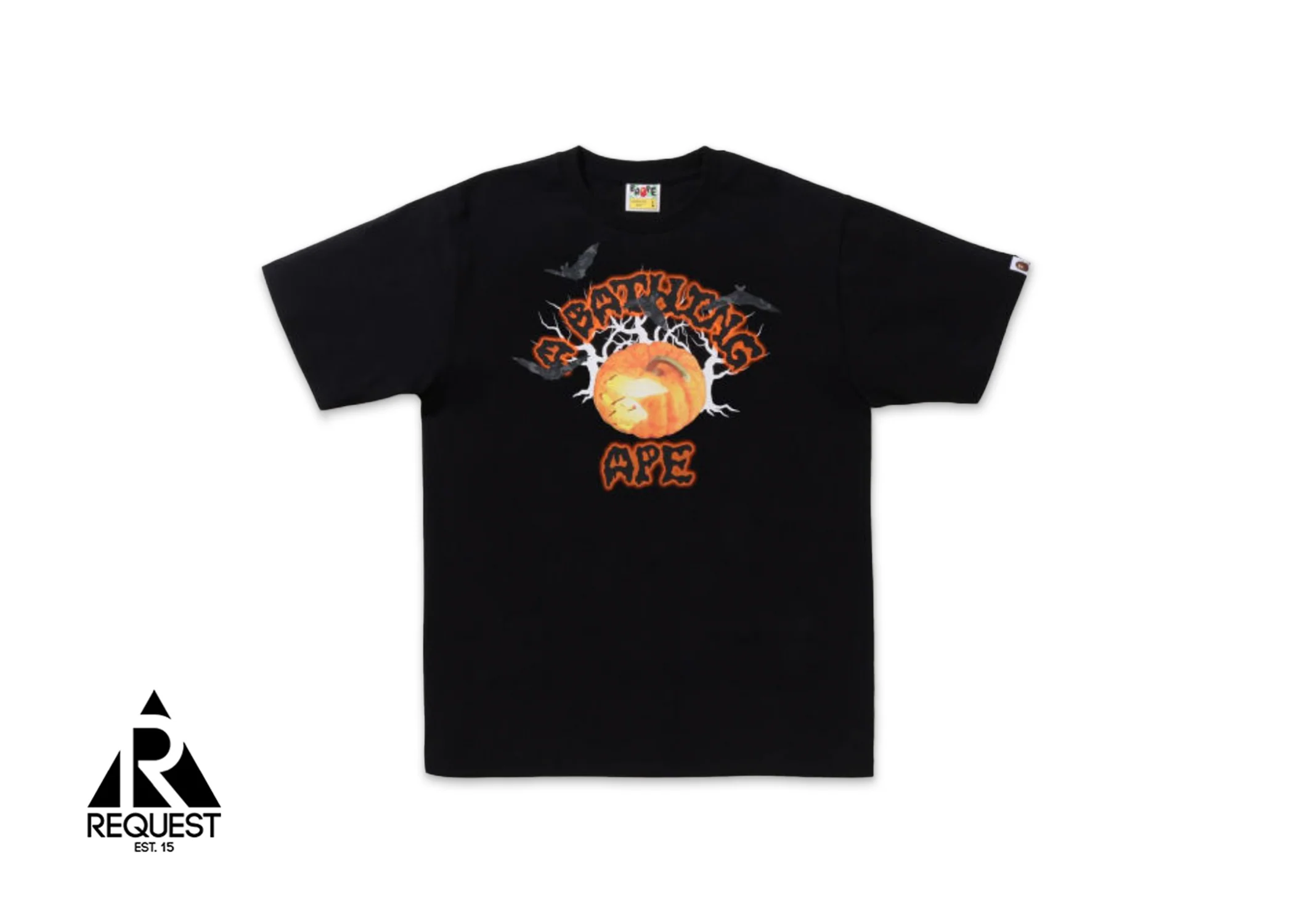 BAPE Halloween Jack O' Lantern College Tee "Black"