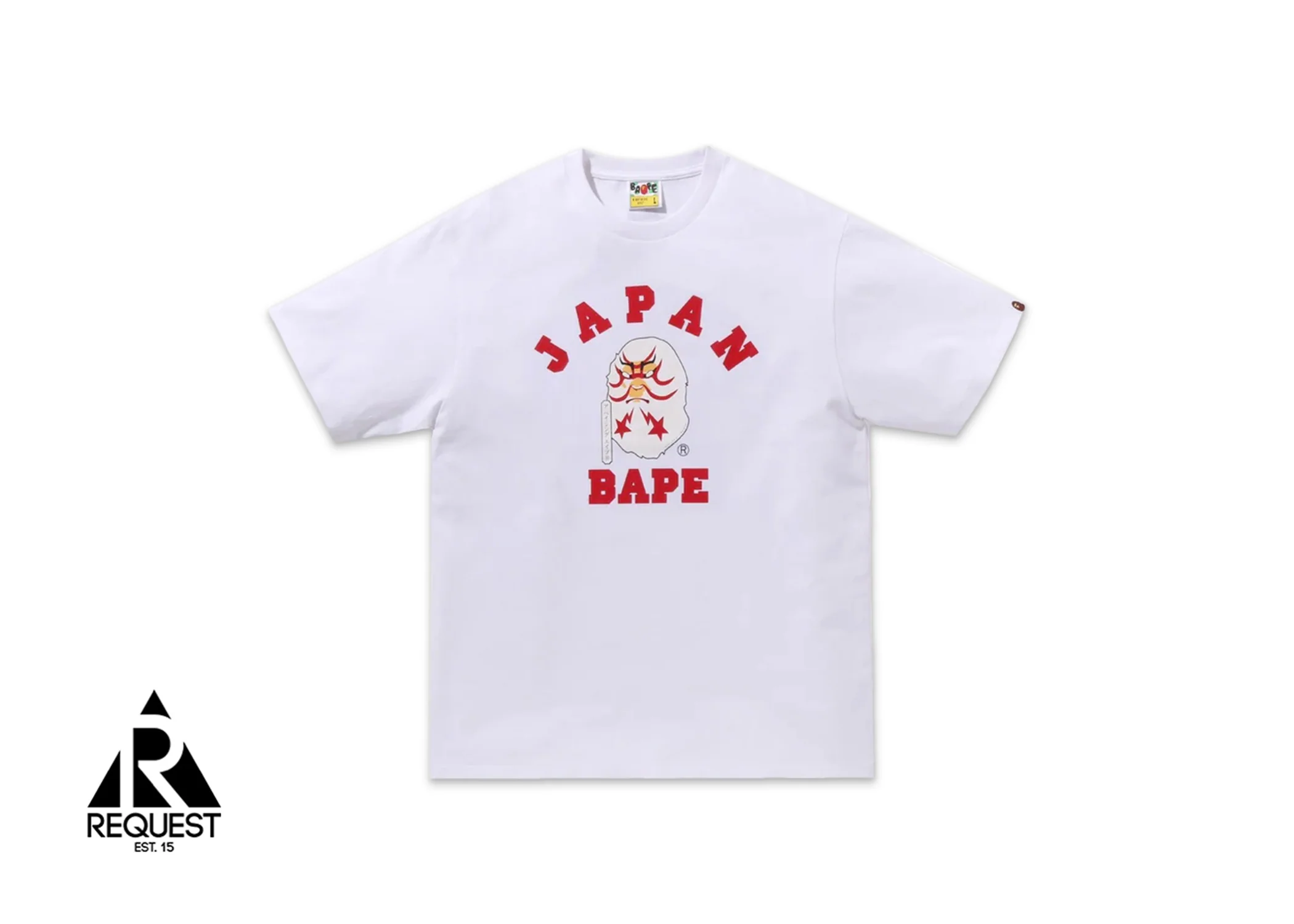 BAPE Japan College Kabuki Tee "White"