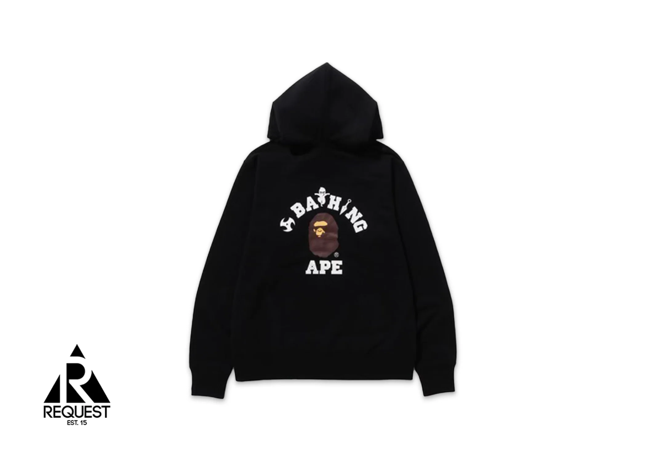 BAPE Ninja College Hoodie "Black" - Image 2
