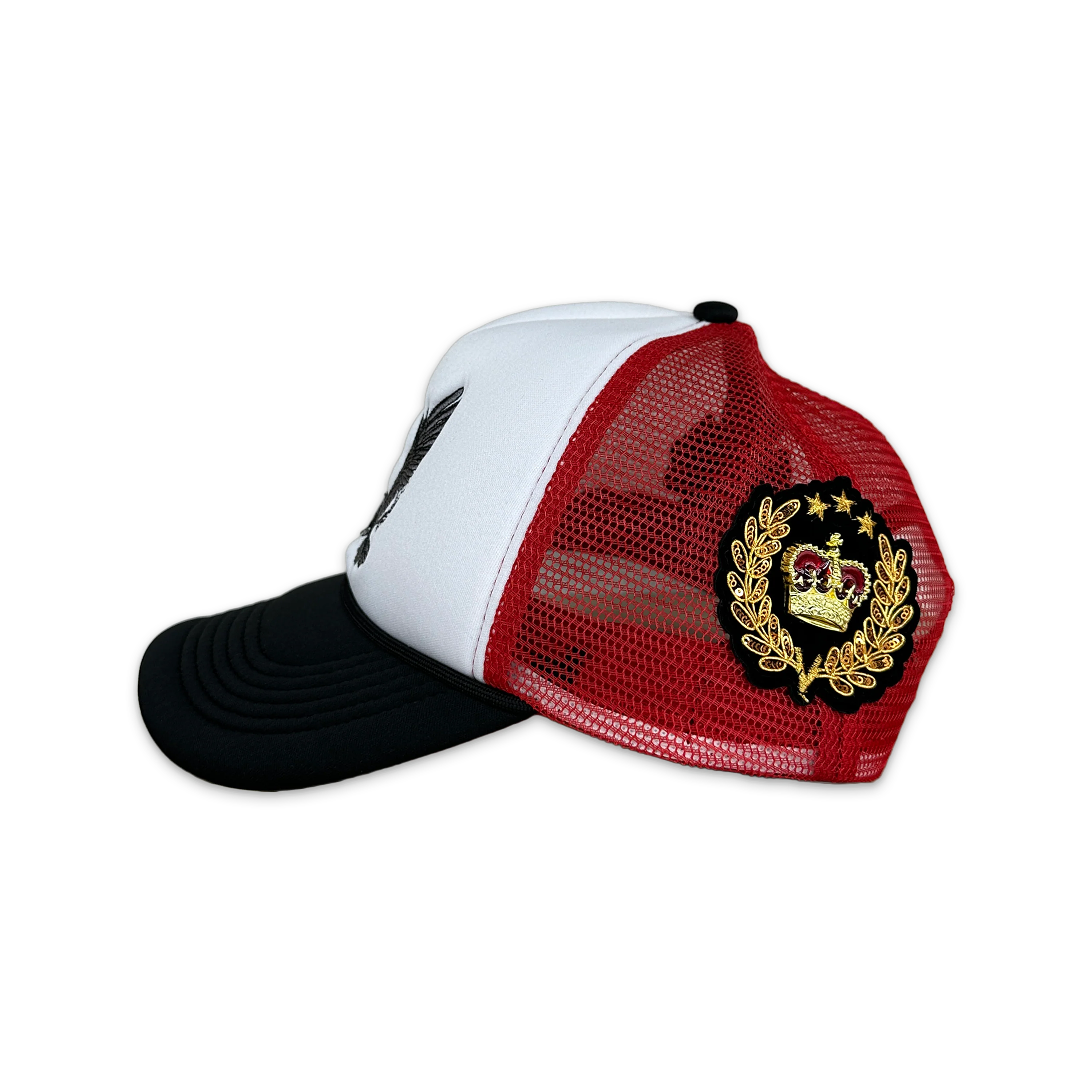 Baroque Trucker Hat "Crimson" - Image 3