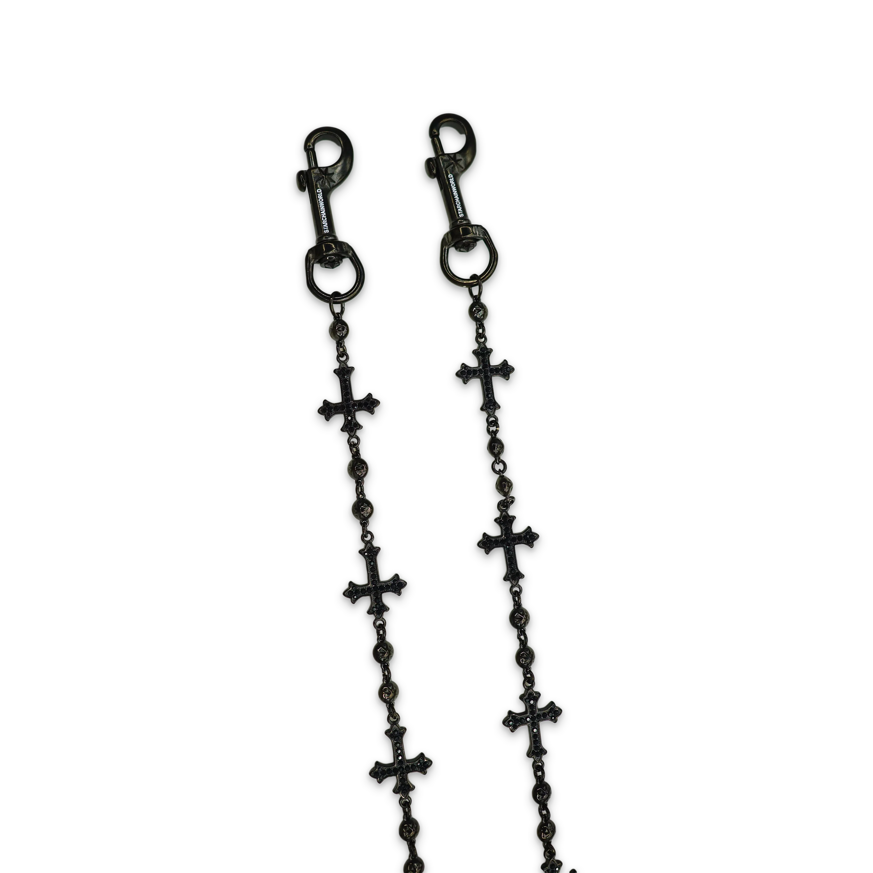Black Cross Wallet Chain - Image 2