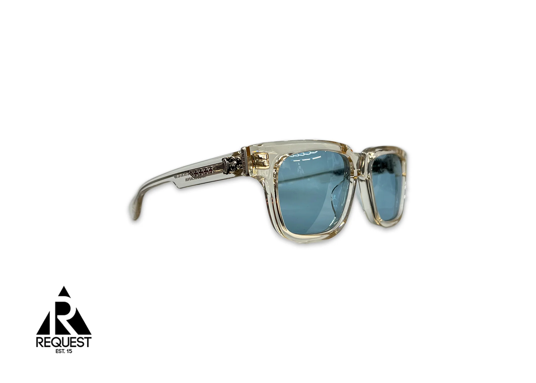 Box Officer Sunglasses "Transparent Blue/Silver" - Image 2