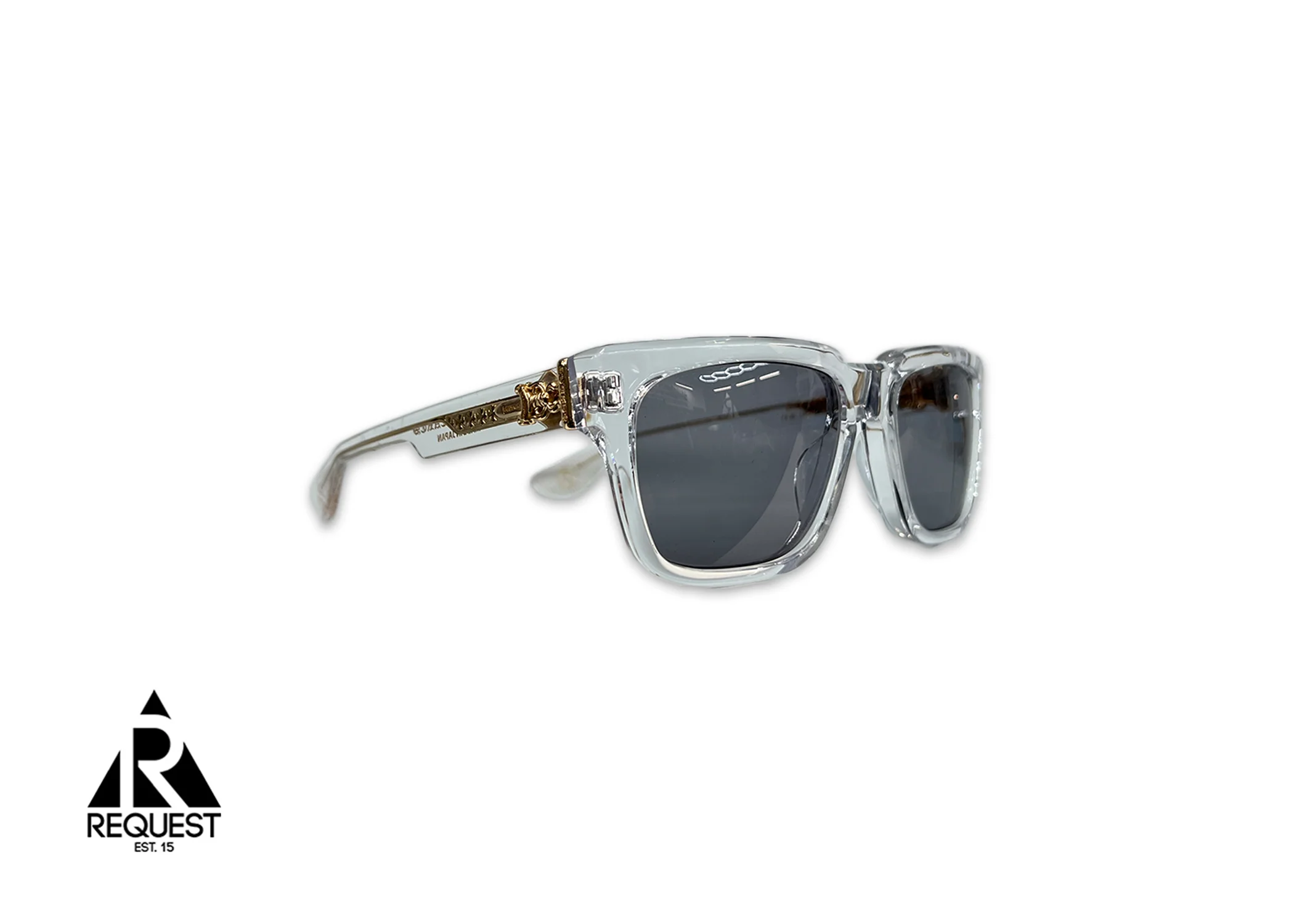 Box Officer Sunglasses "Transparent/Gold" - Image 2