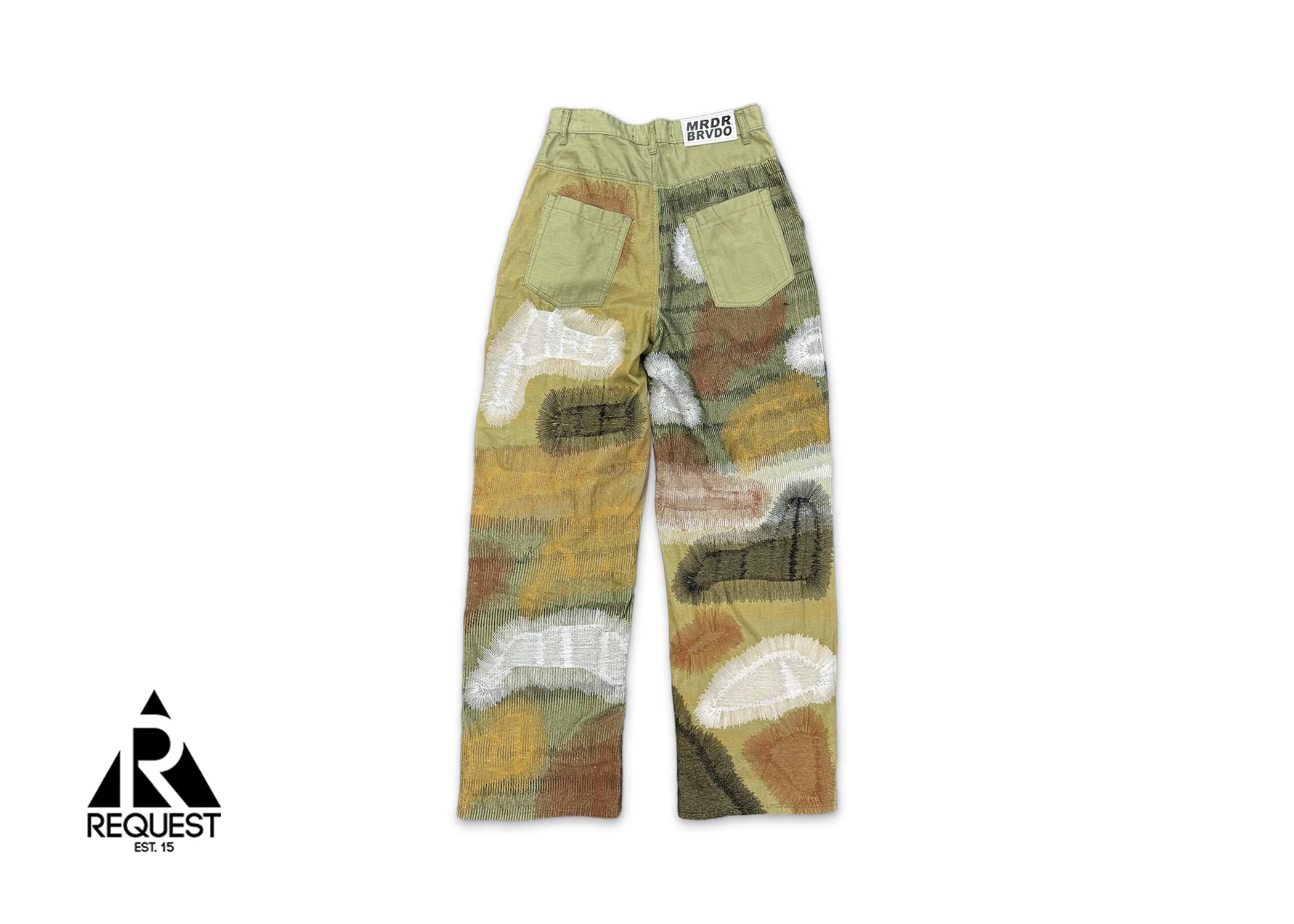 Camouflage Embroidery Pant "Olive" - Image 2