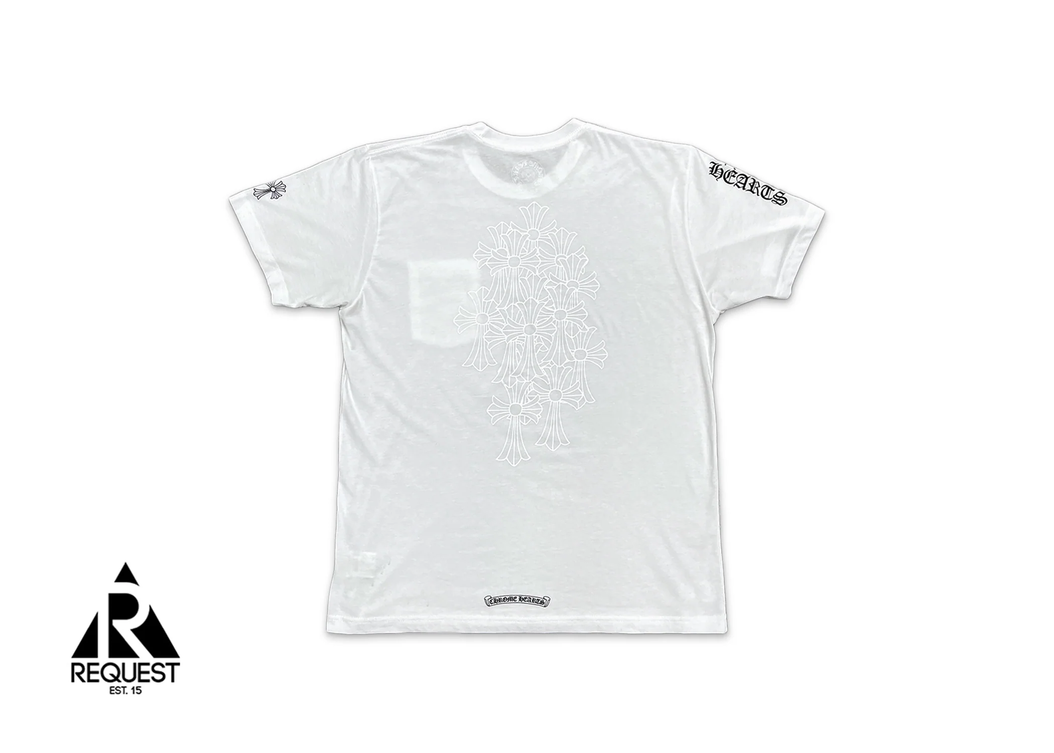 Cemetery Cross Shoulder Logo Tee "White" - Image 2