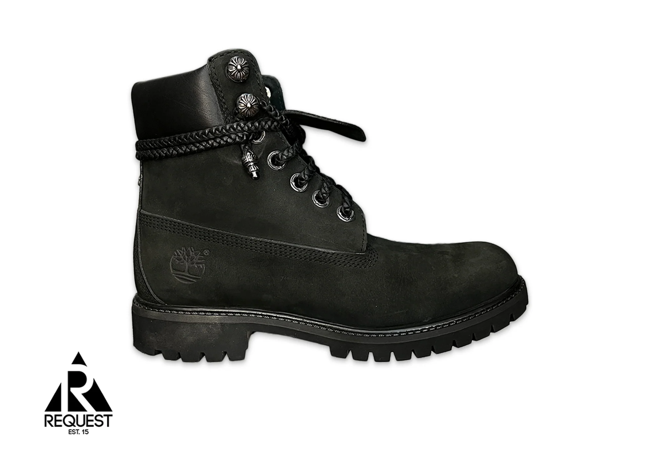 Chrome Hearts 6 Inch Boot "Black Nubuck"