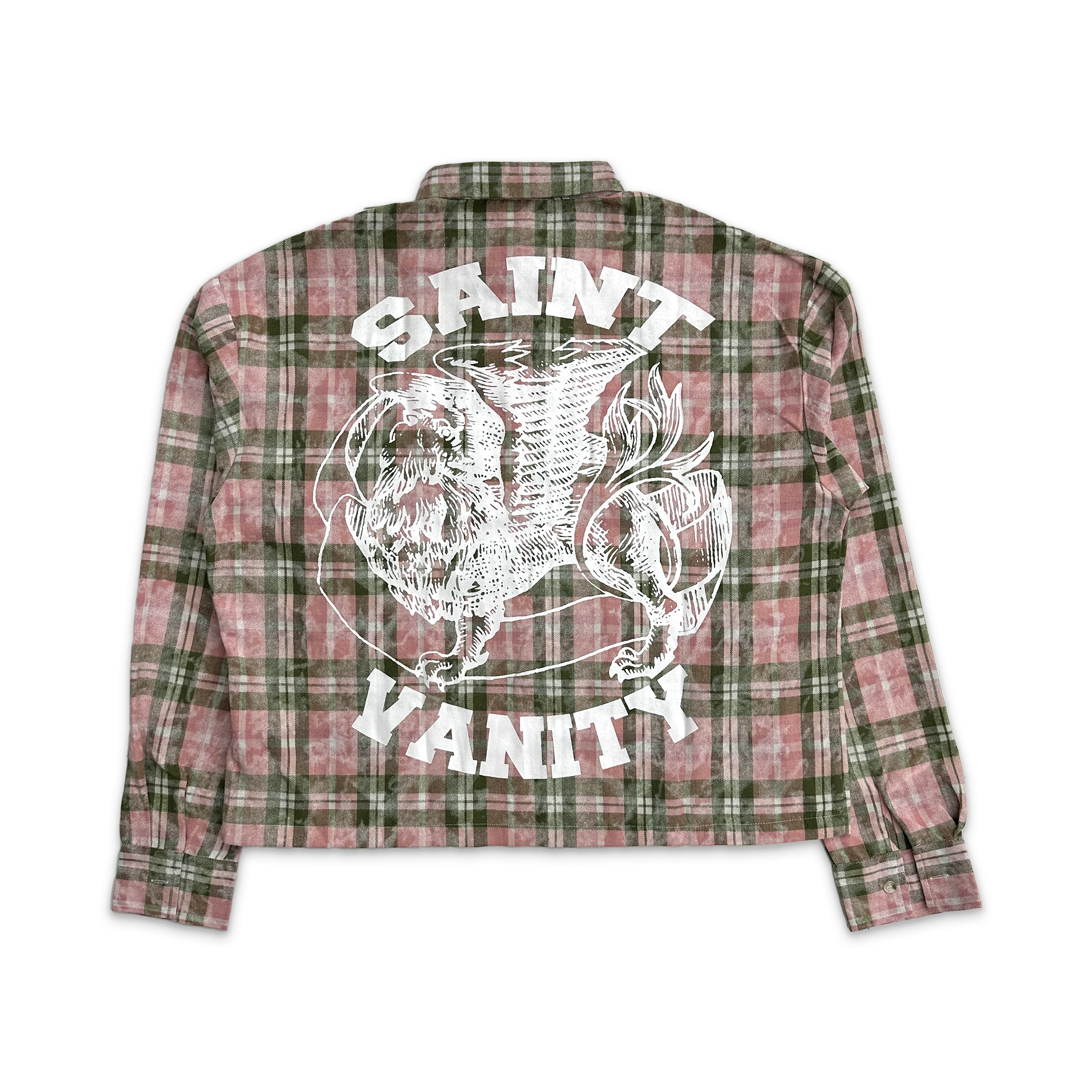Classic Logo Flannel "Pink & Green" - Image 2