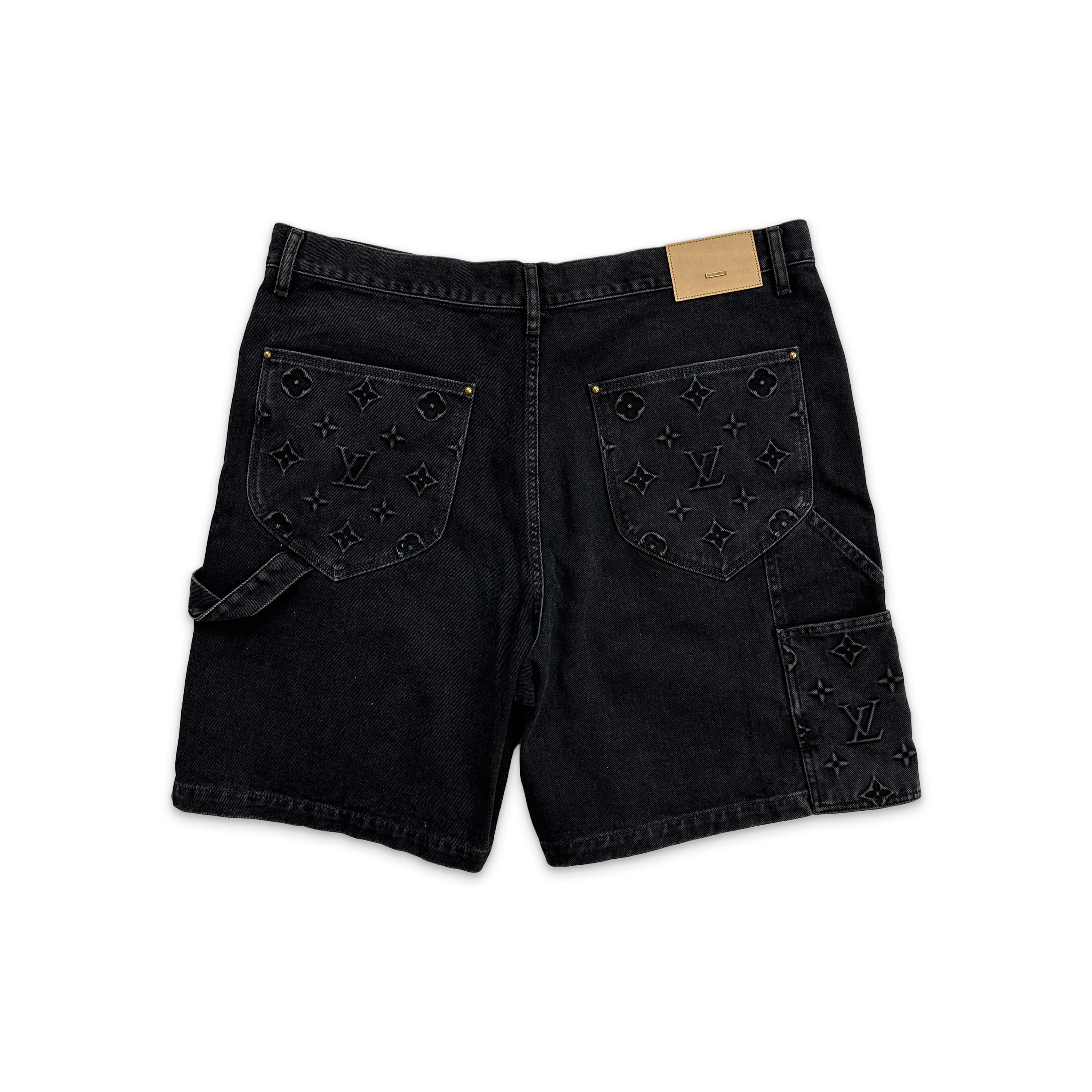 Denim Carpenter Shorts “Black" - Image 2