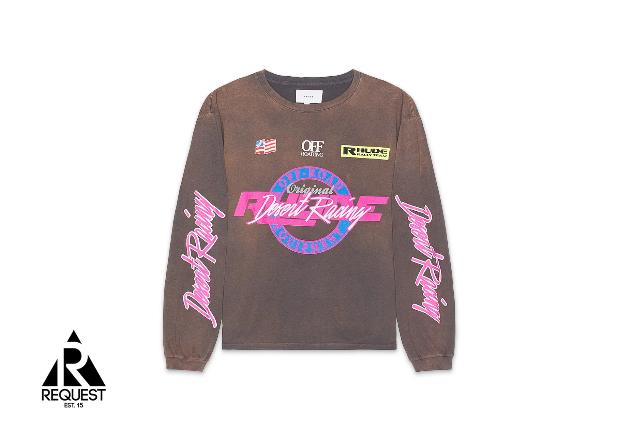 Desert Racing L/S Tee “Vintage Grey"
