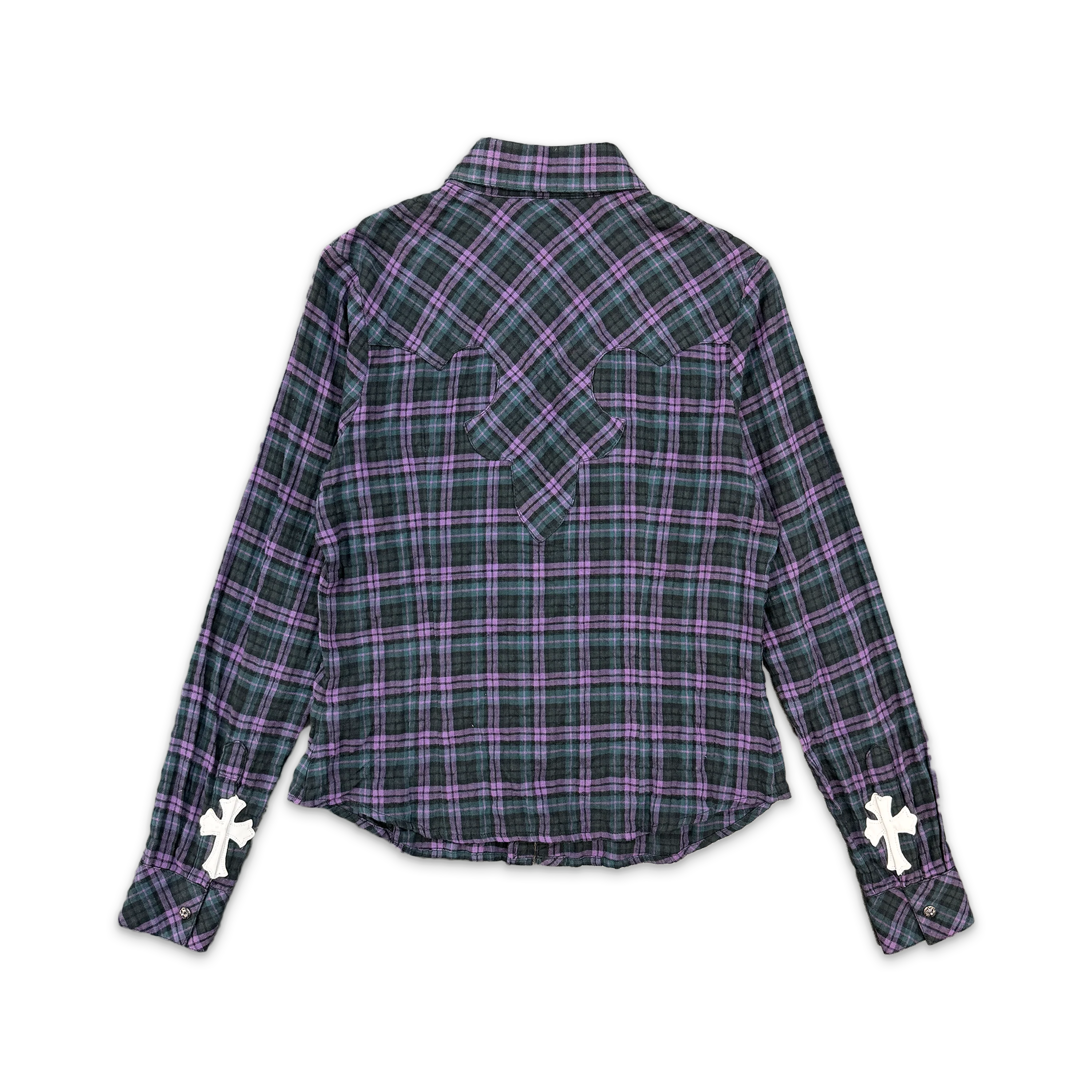 Flannel Shirt "Green Purple" - Image 2