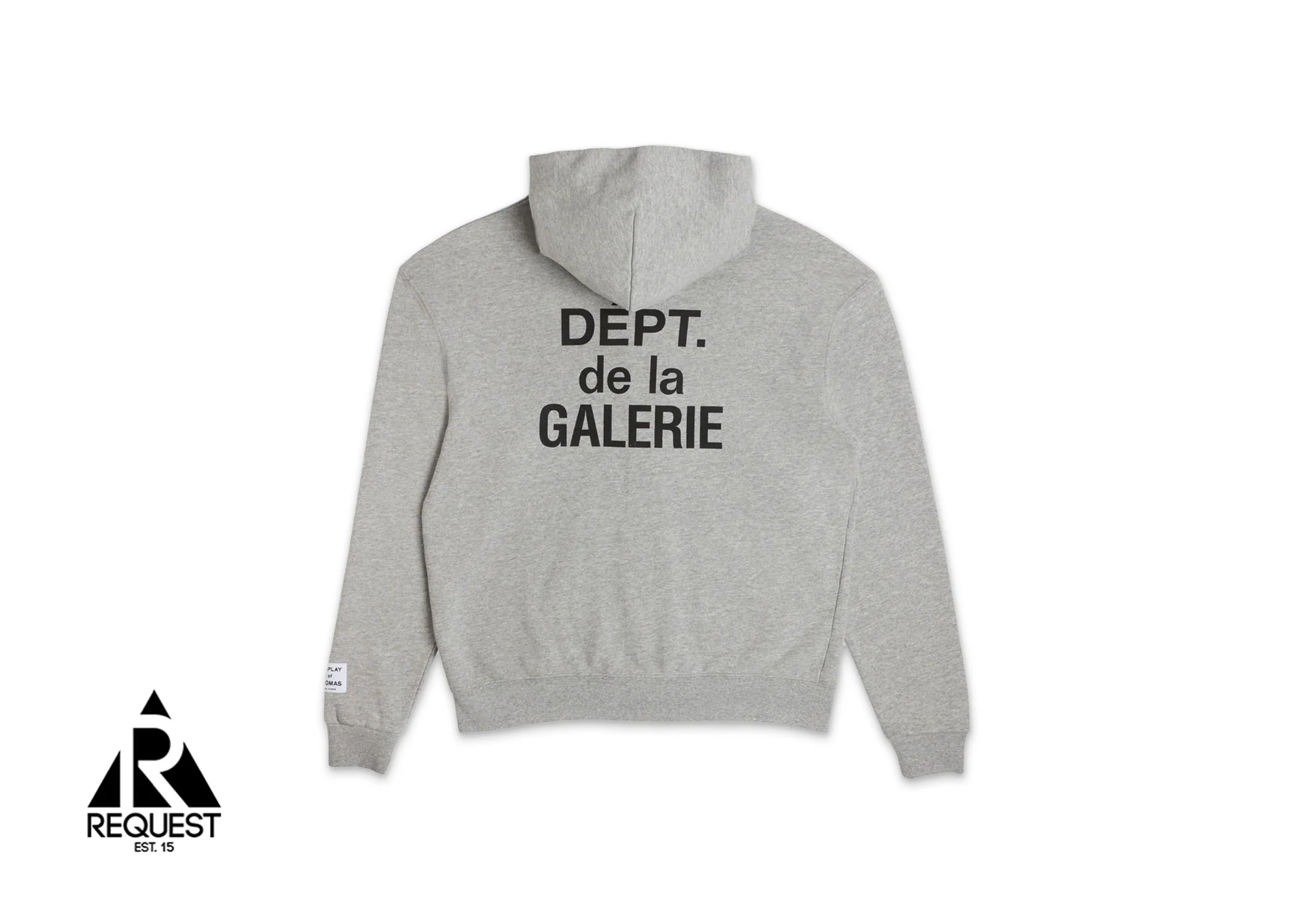 French Zip Up Hoodie "Heather Grey" - Image 2