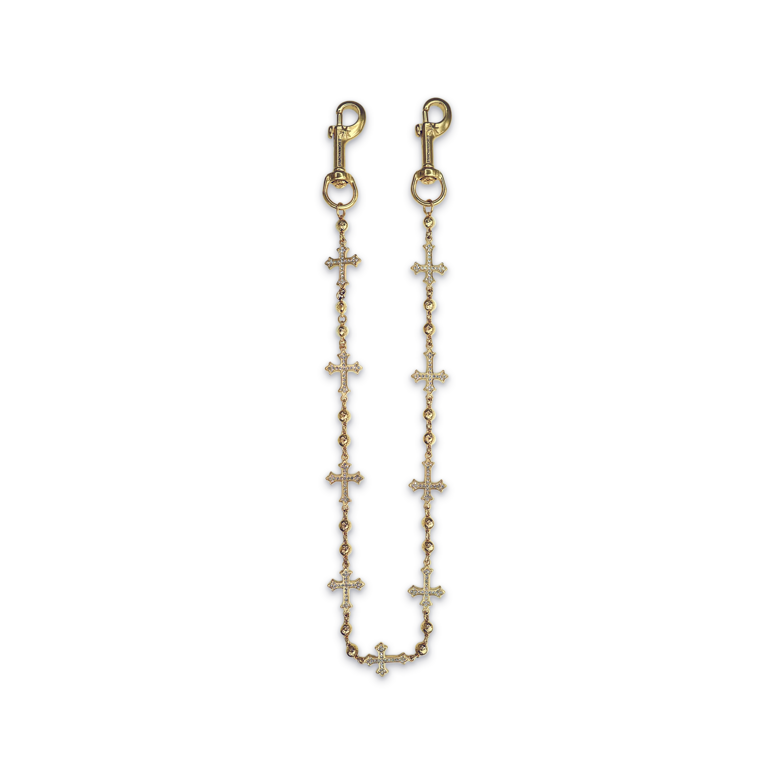 Gold Cross Wallet Chain
