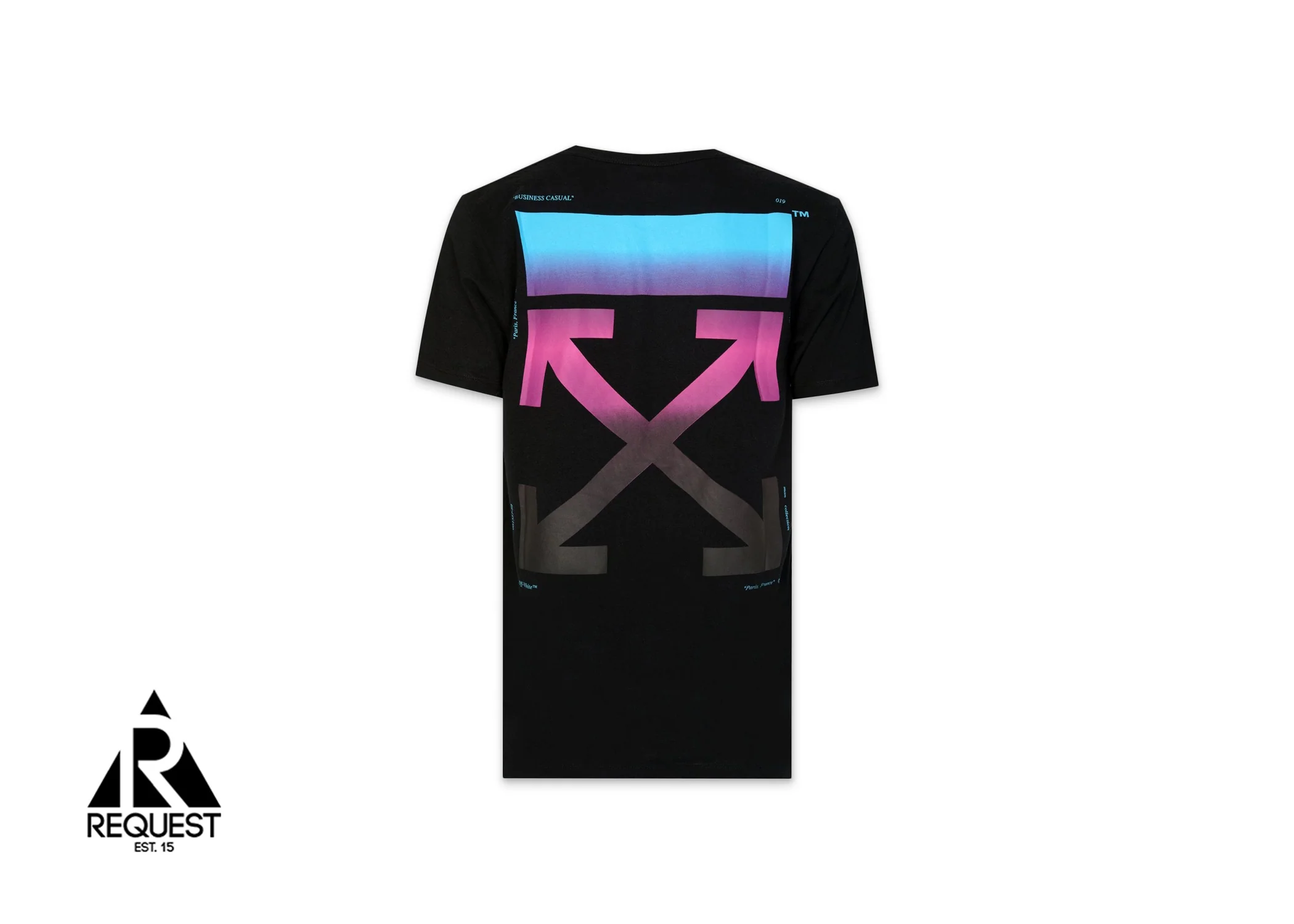 Gradient Arrows T-Shirt "Black" - Image 2