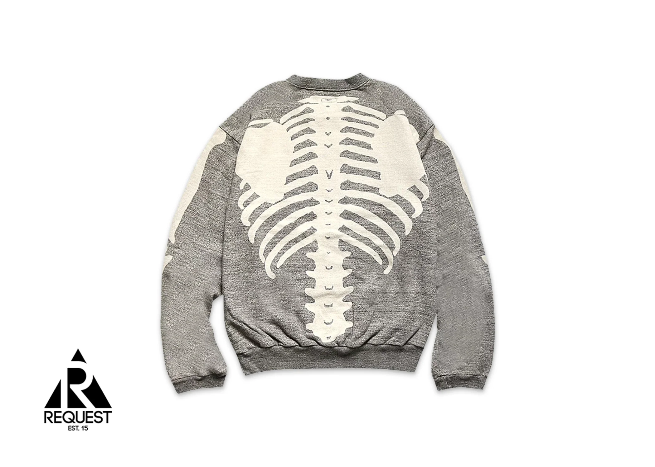 Grandrelle Fleece Knit Bone Sweater "Grey" - Image 2