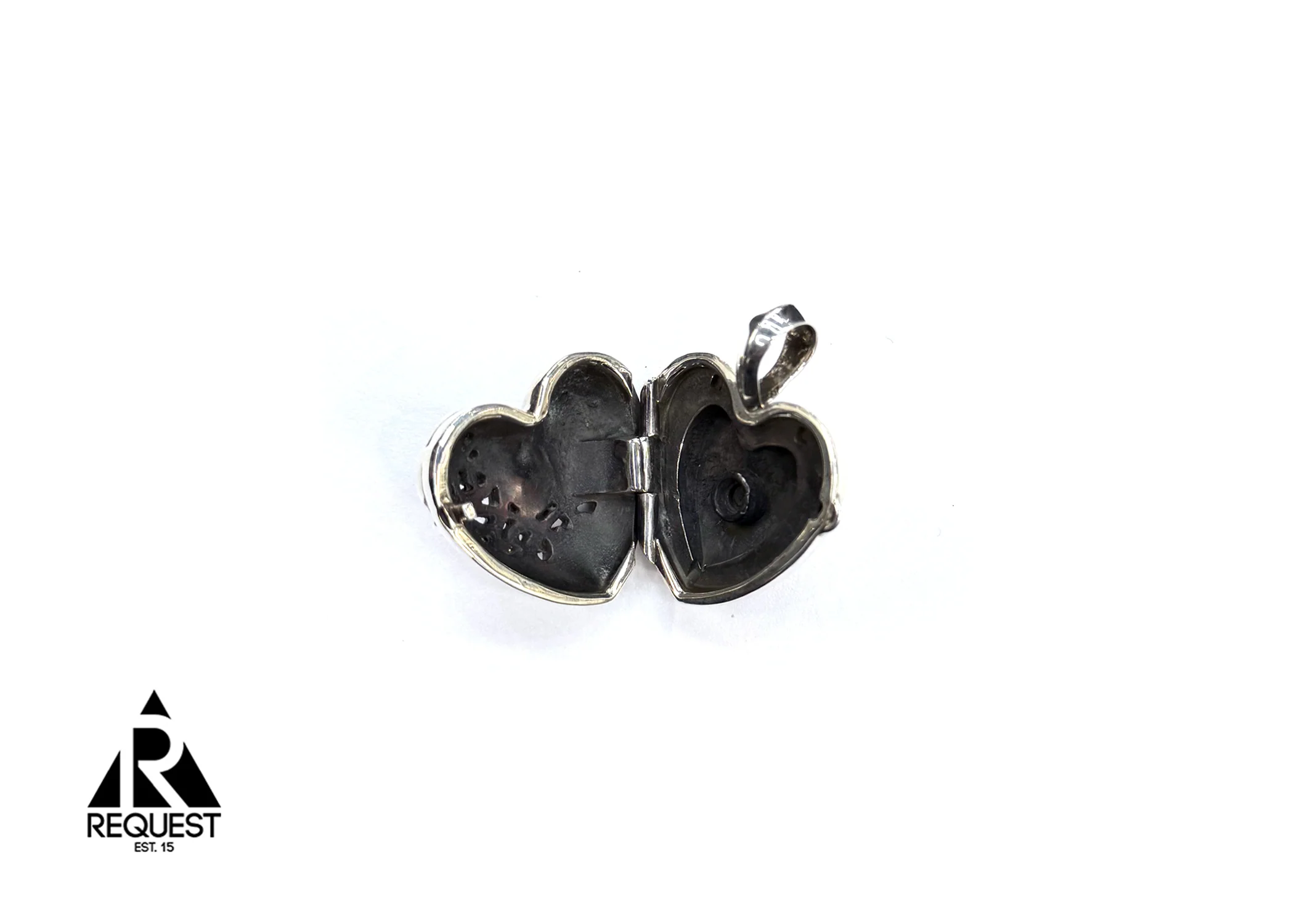 Heart Locket Pendant ".925 Silver" - Image 2