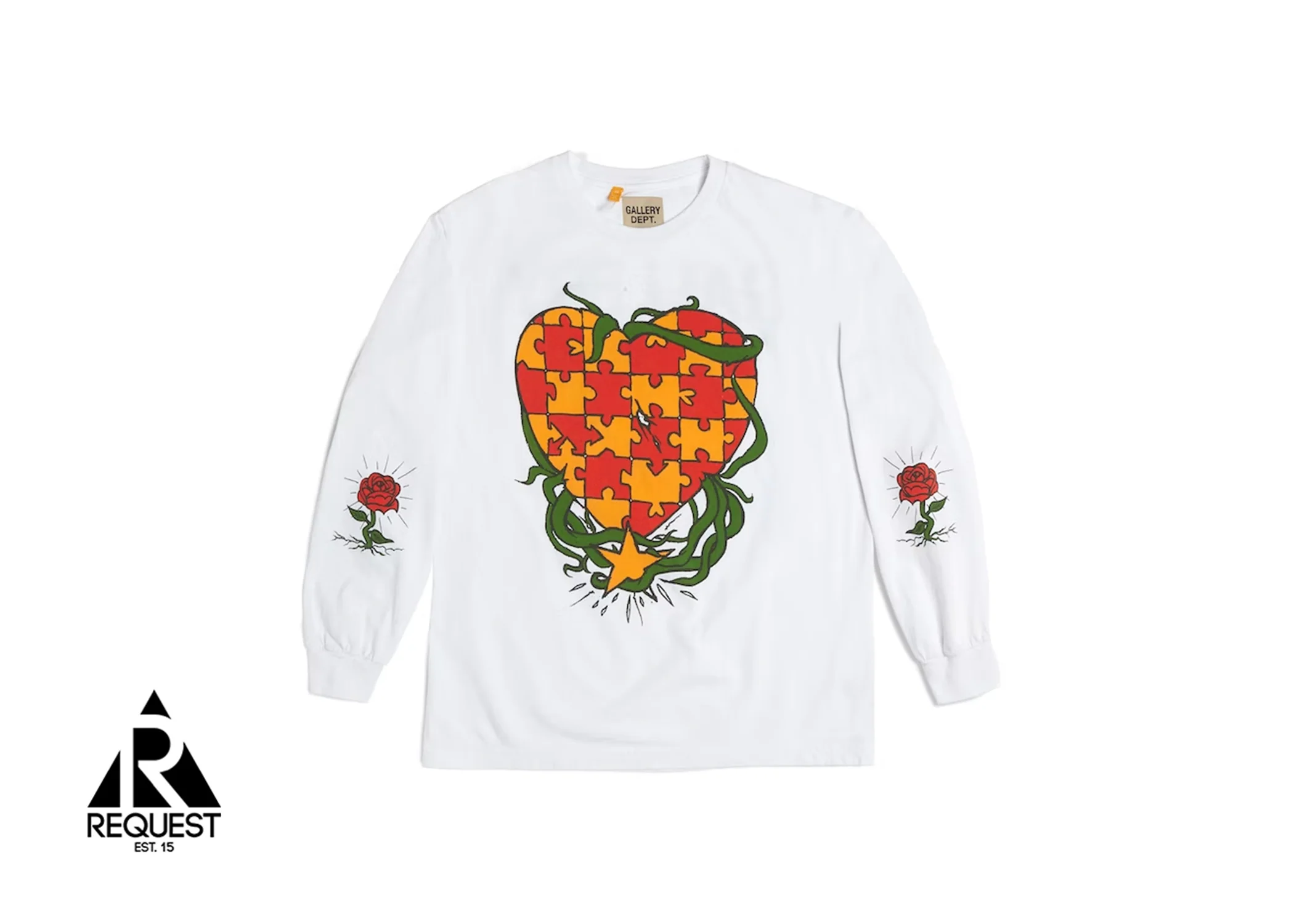 Heart Puzzle L/S Tee "White"