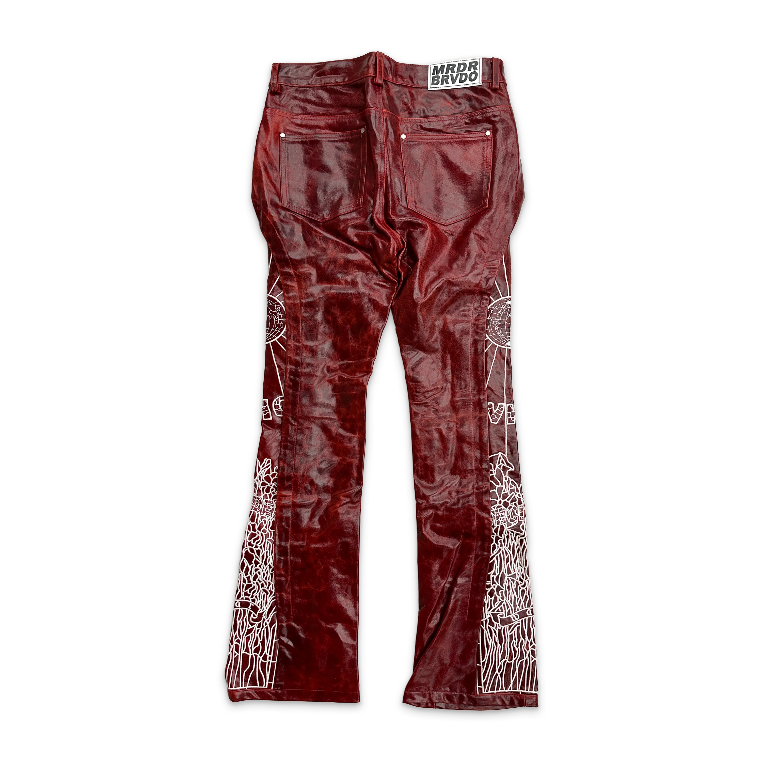 Hollow Glass Leather Pant "Rust" - Image 2