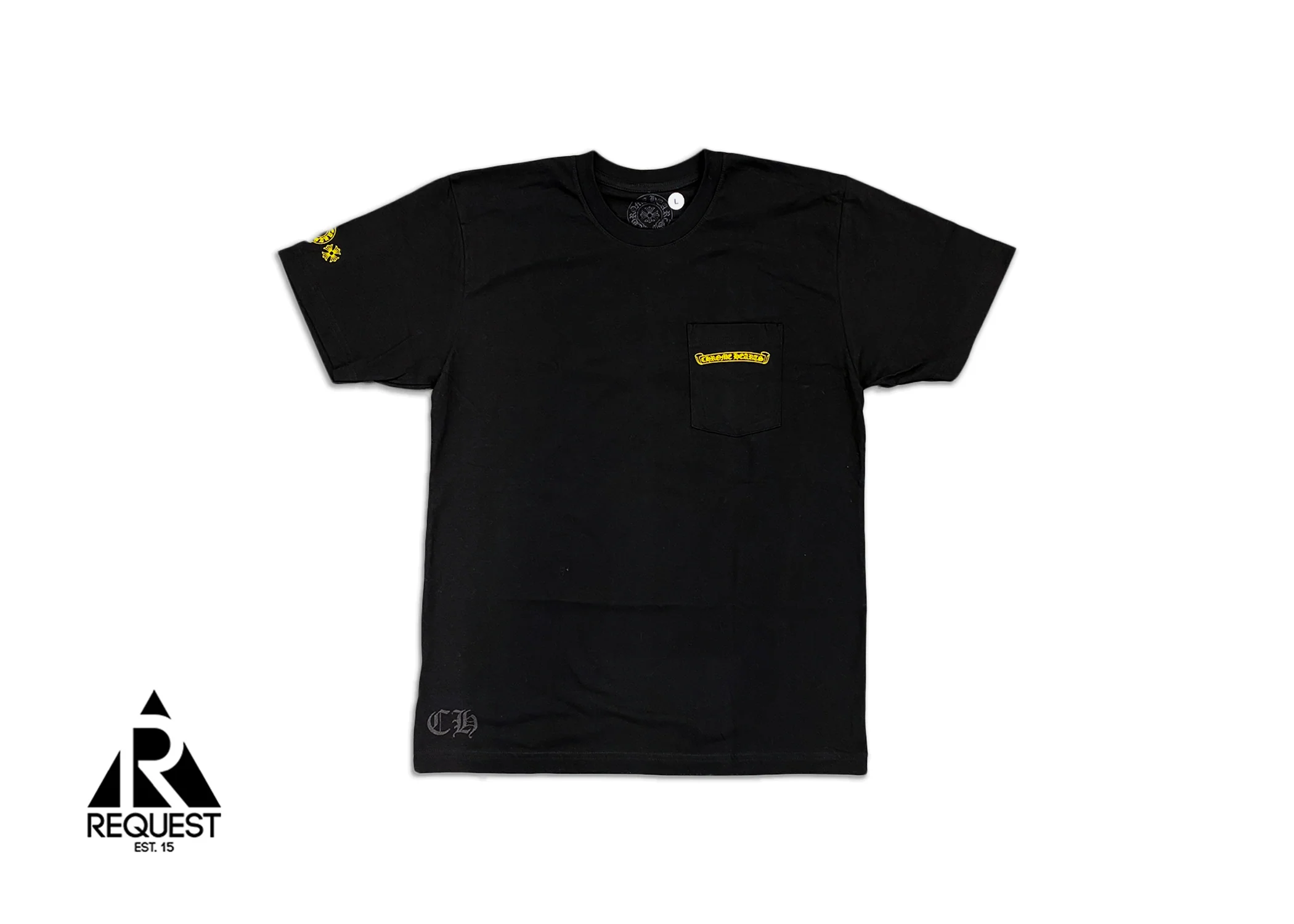 Hollywood Yellow Plus Cross Tee "Black"