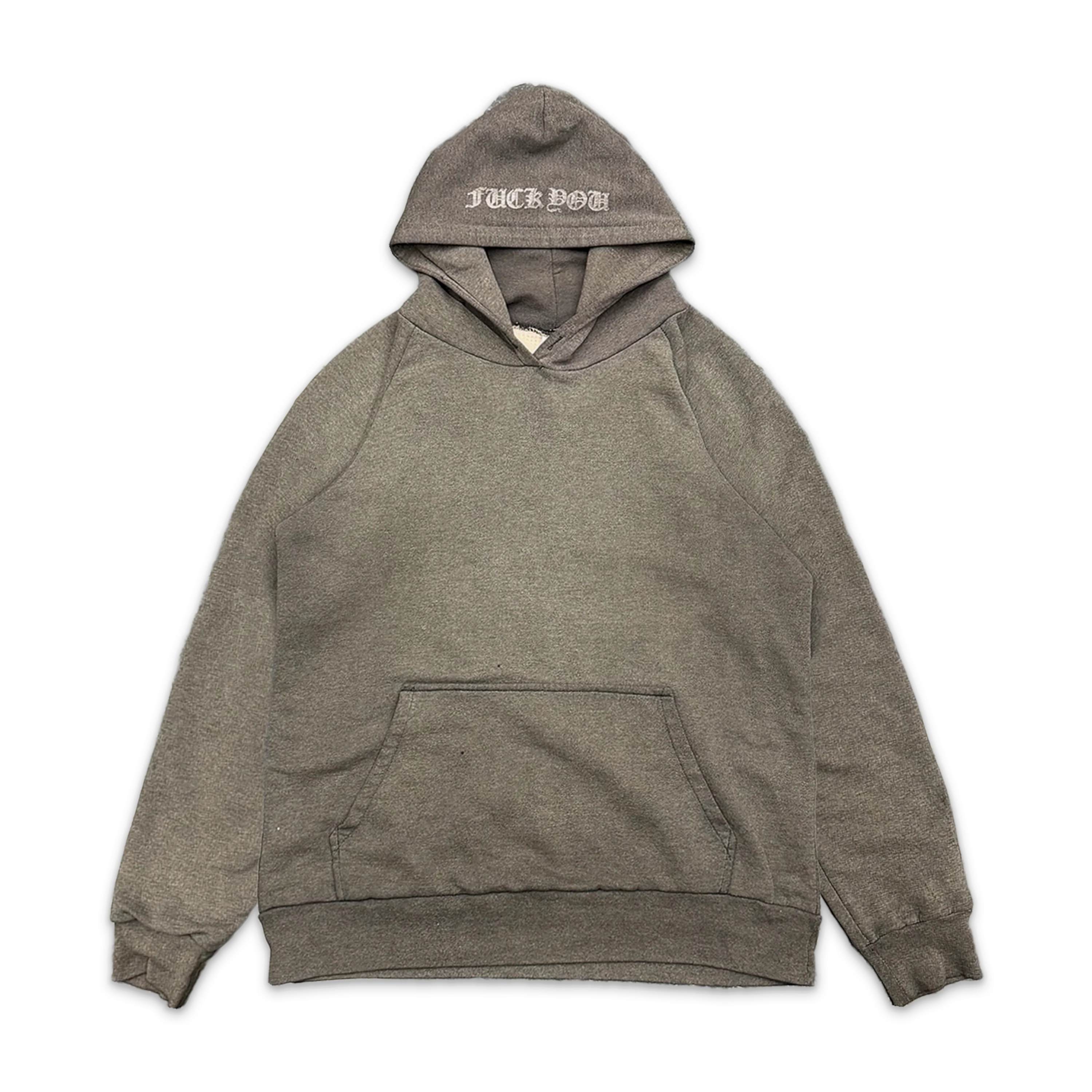 Horseshoe F*ck You Thermal Lined Hoodie "Faded Grey"