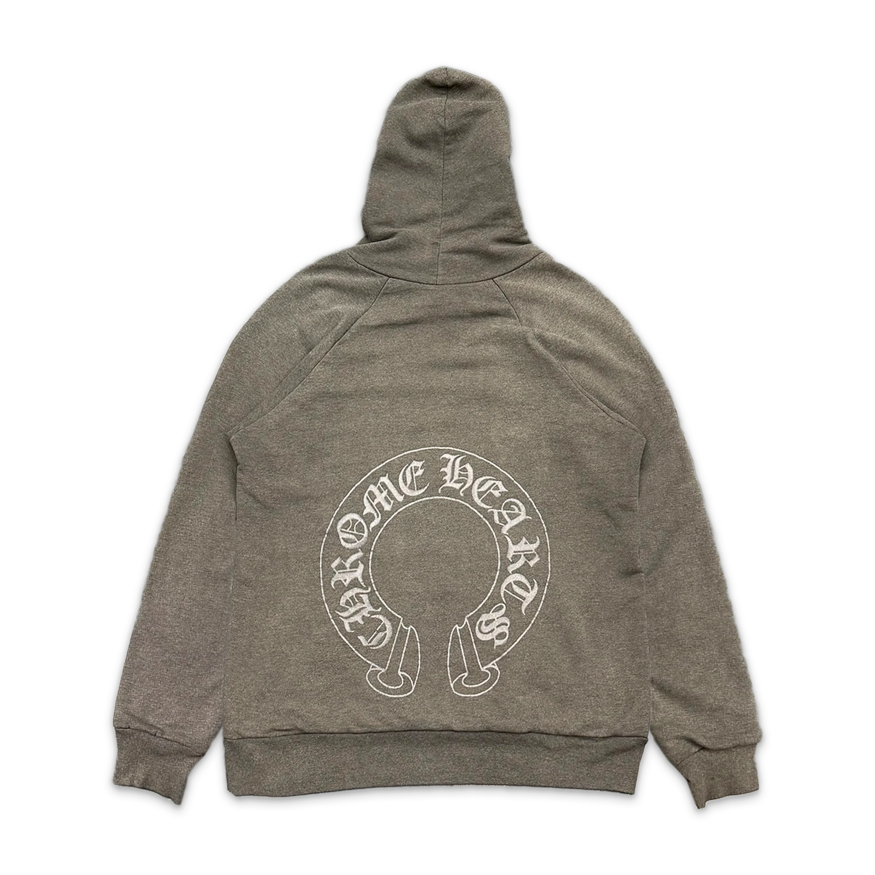 Horseshoe F*ck You Thermal Lined Hoodie "Faded Grey" - Image 2