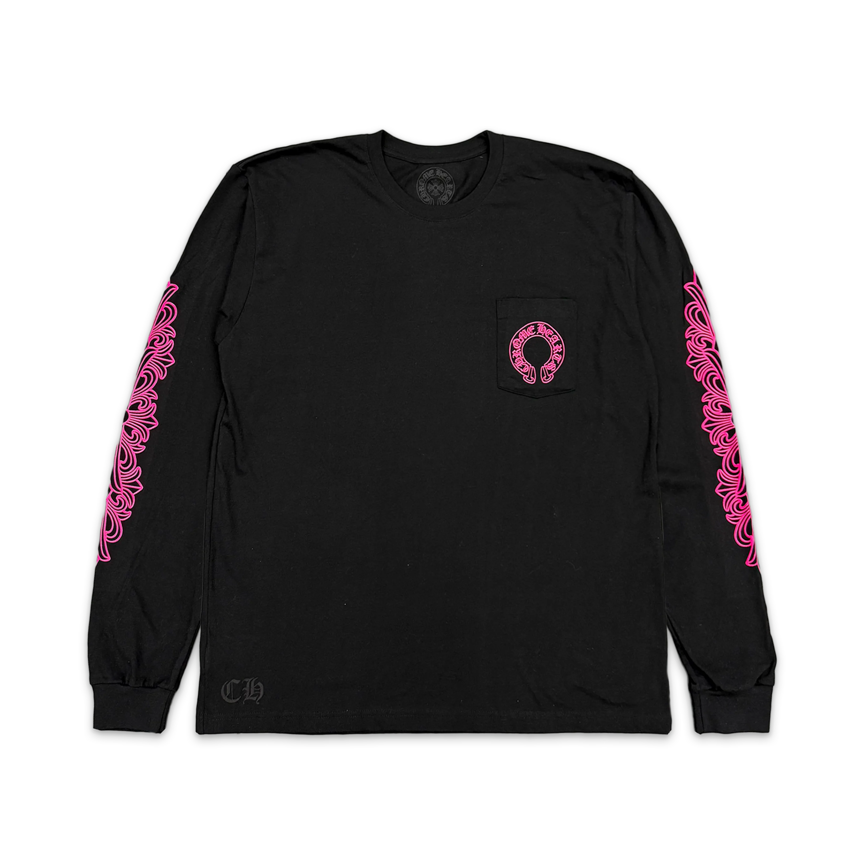 Horseshoe Logo L/S Tee "Black Pink"