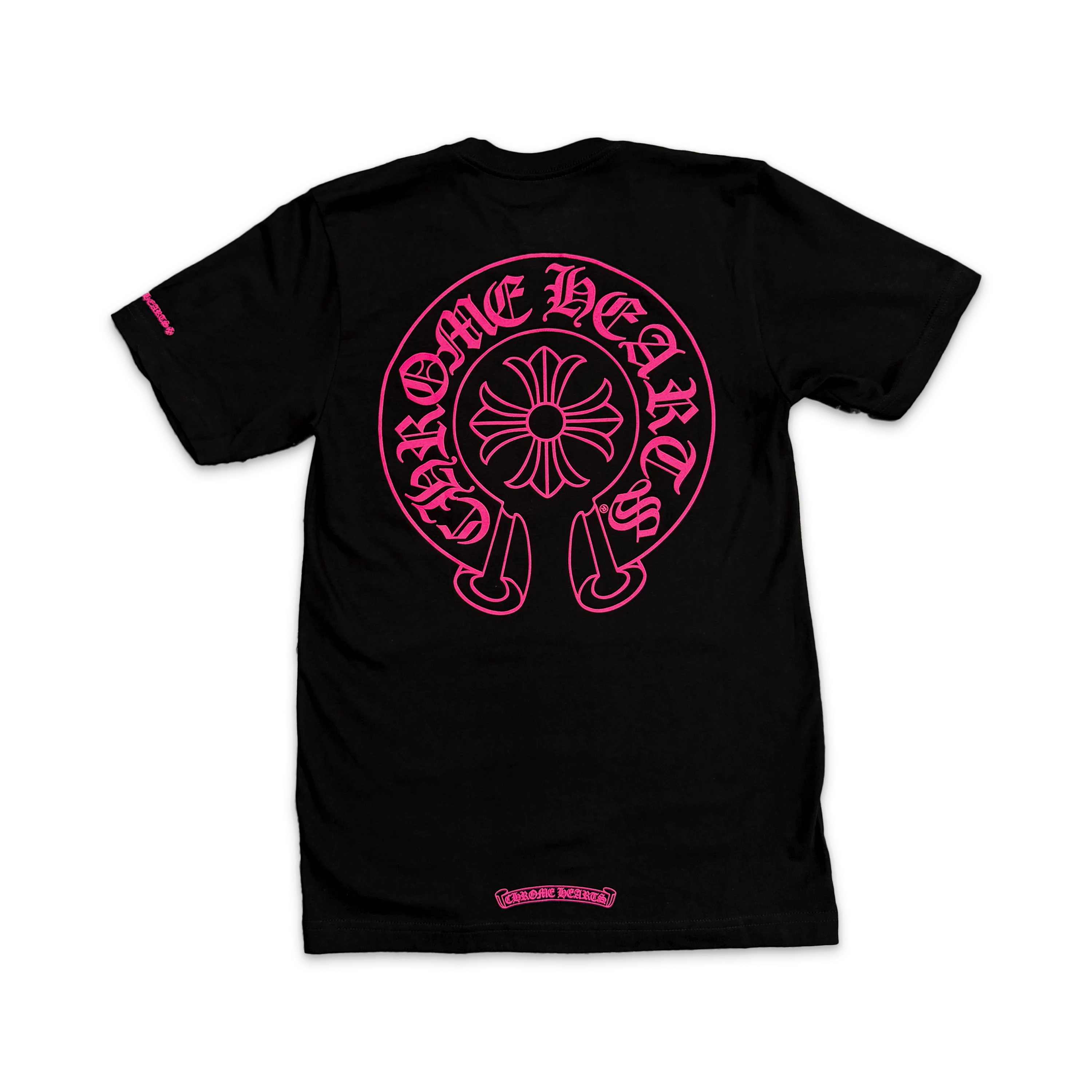 Horseshoe Pocket Logo Tee "Black/Pink" - Image 2