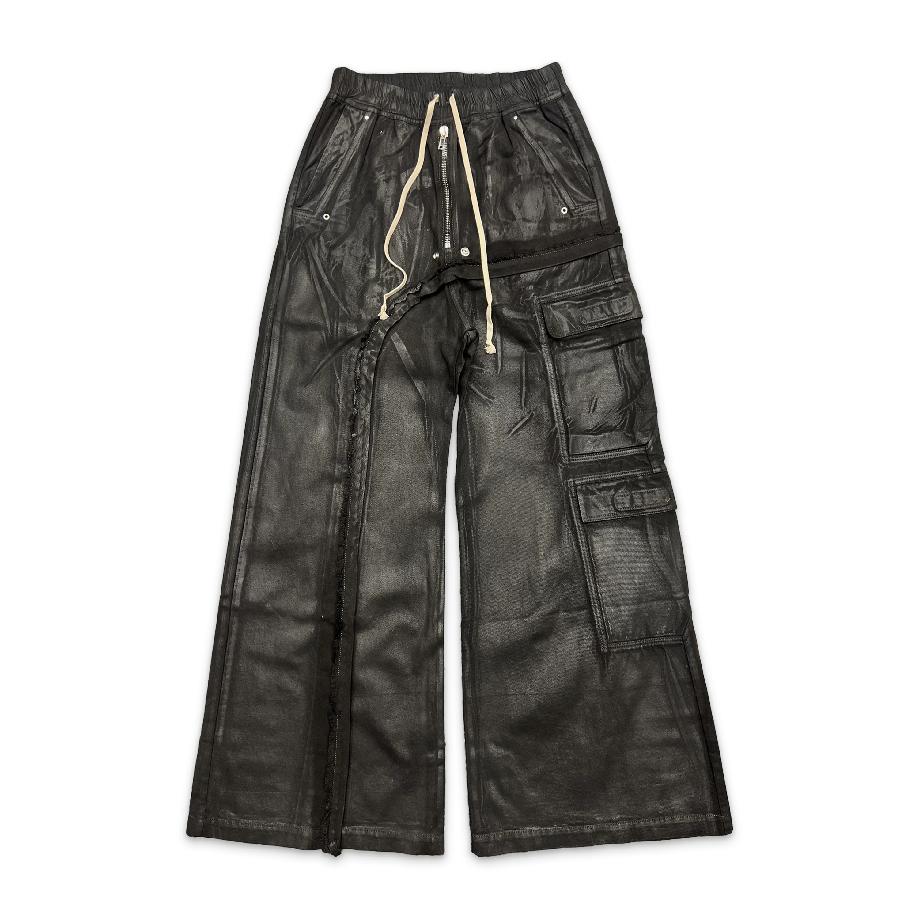 Imbalanced Double Cargo Jumbo Waxed Belas "Black"