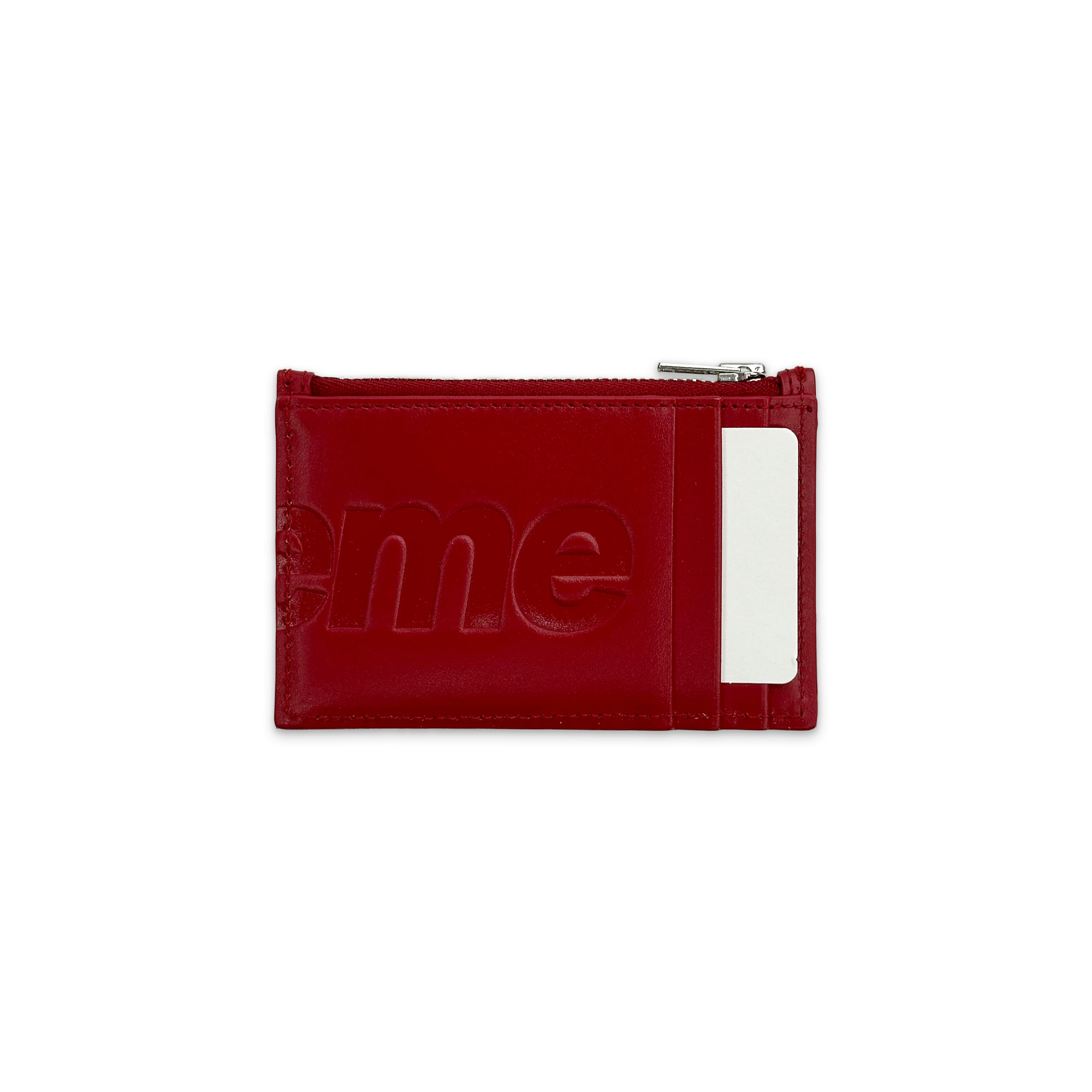 Leather Zip Card Holder "Red" (FW25) - Image 2