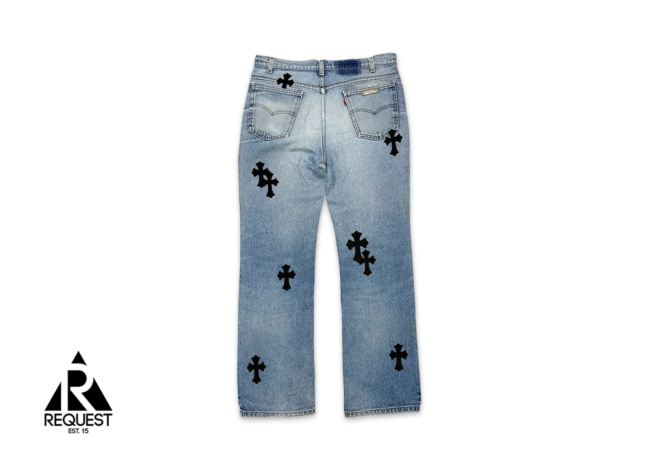 Levi’s Light Wash Denim "Black Crosses" - Image 2