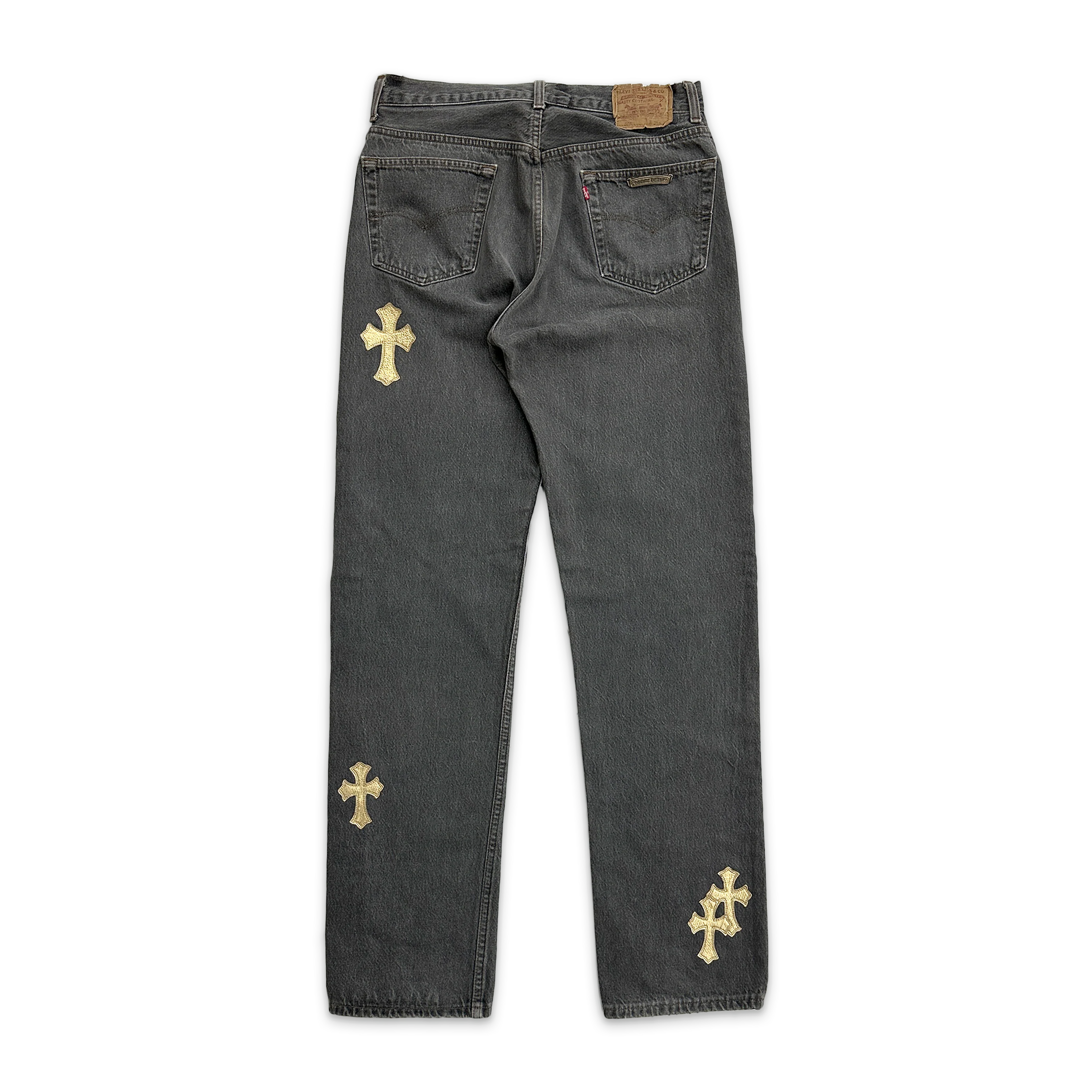 Levi's Light Grey Denim "Gold Crosses" - Image 2