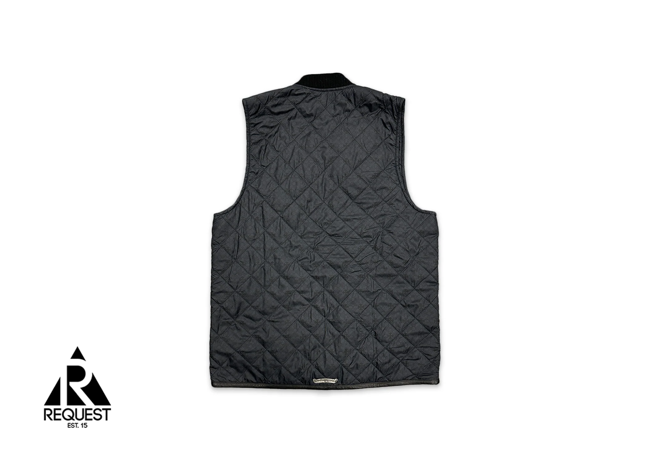 Matty Boy Chomper Motif Quilted Vest "Black" - Image 2