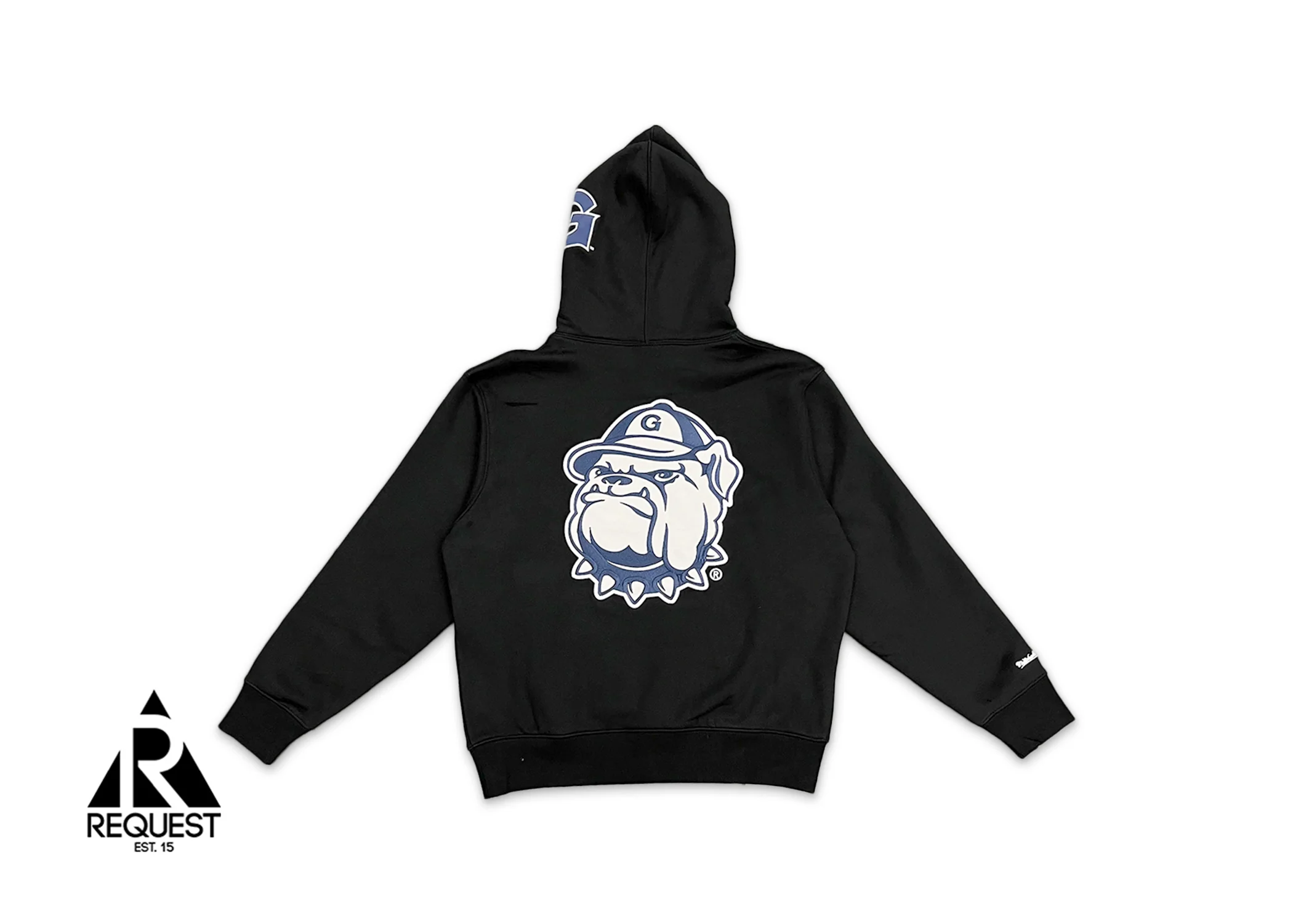 Mitchell & Ness NCAA Hooded Sweatshirt "Georgetown Black" - Image 2