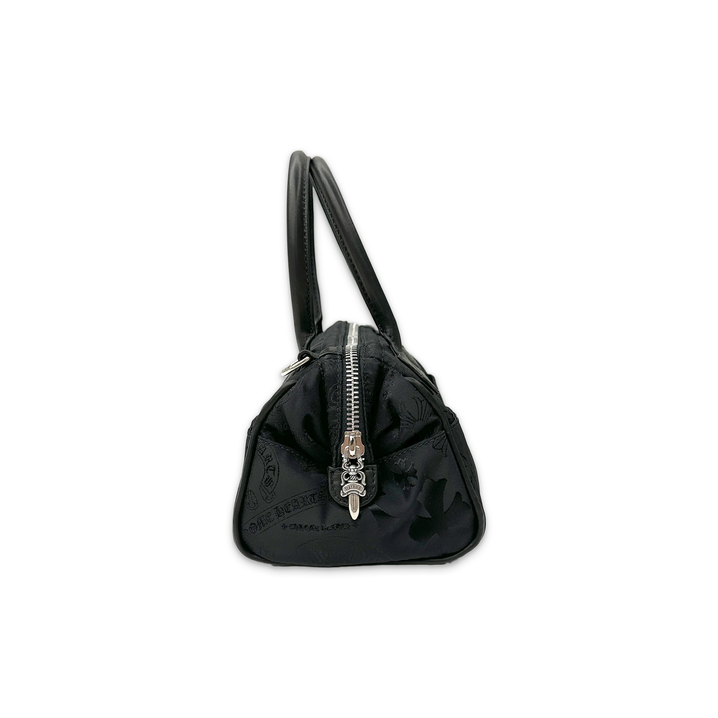 Mochita Leather Handle Bag "Black Nylon" - Image 3