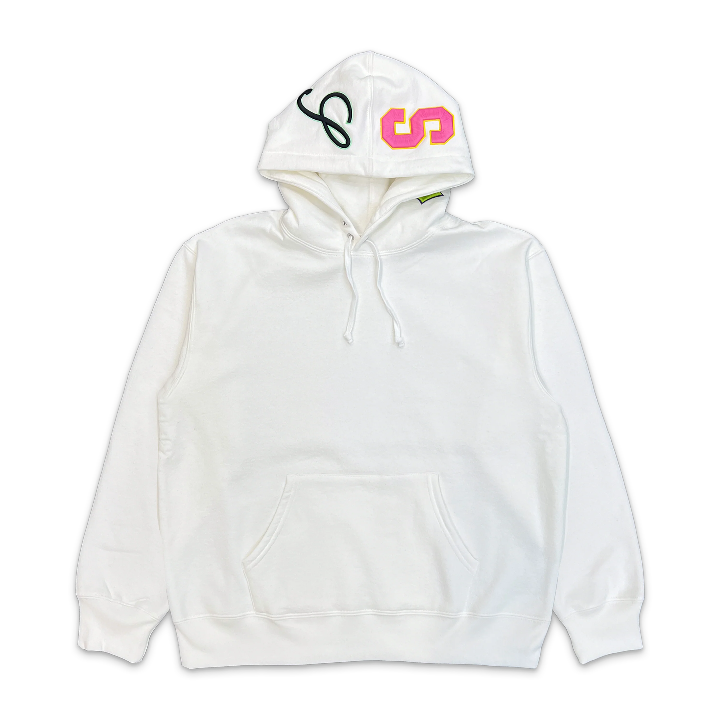 Multi S Logo Hooded Sweatshirt "White"