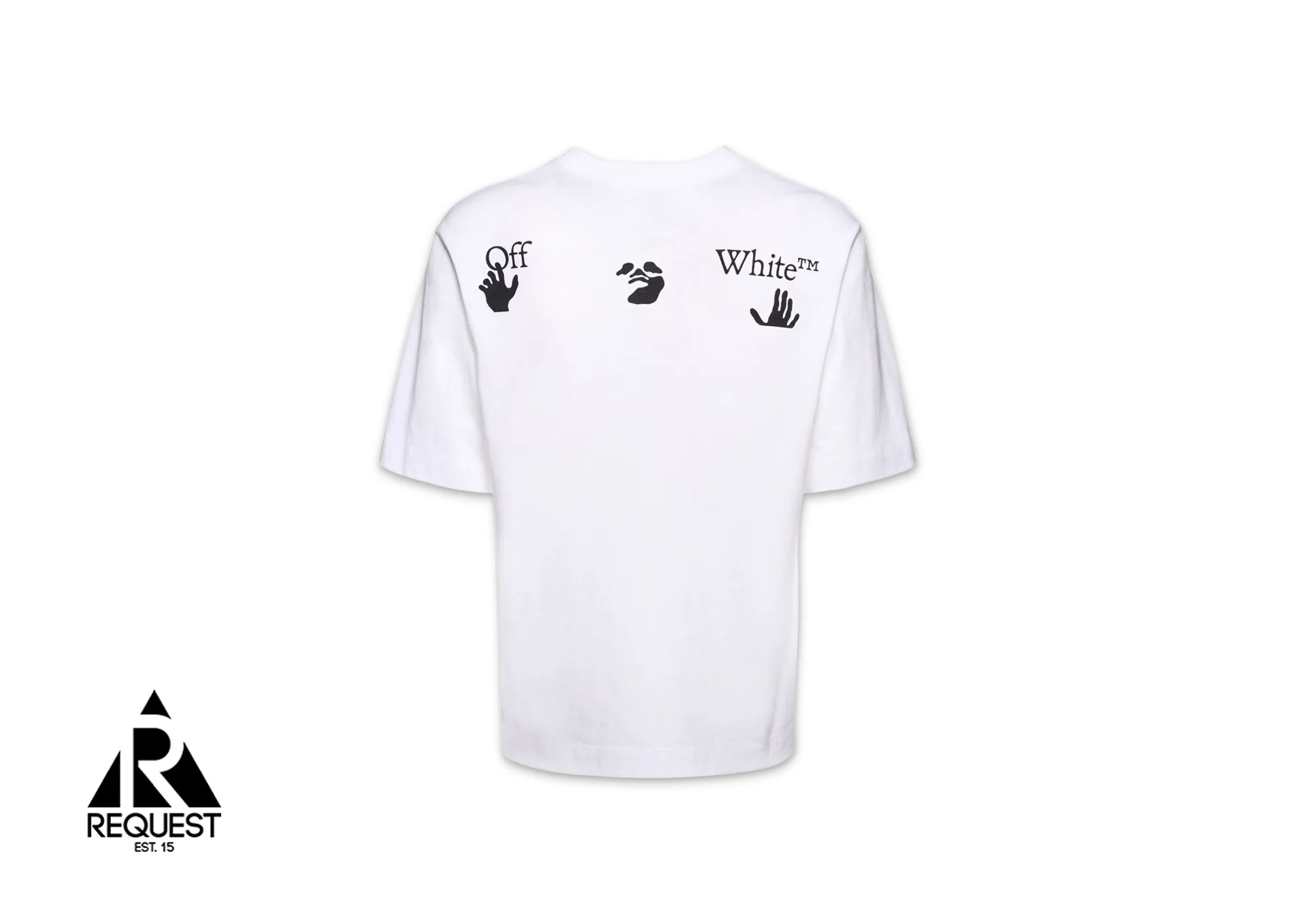 "Outfit Came From Italy" Print T-Shirt "White/Black" - Image 2