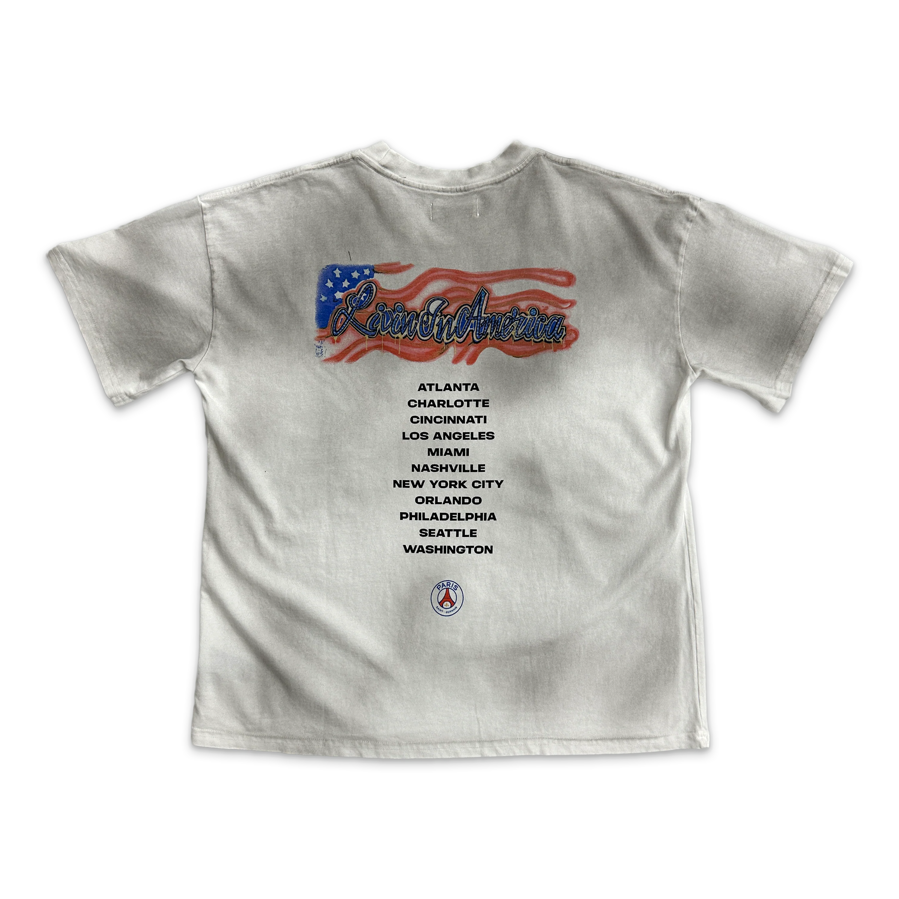 PSG Paris Loves Livin' in America Tee “Opal” - Image 2