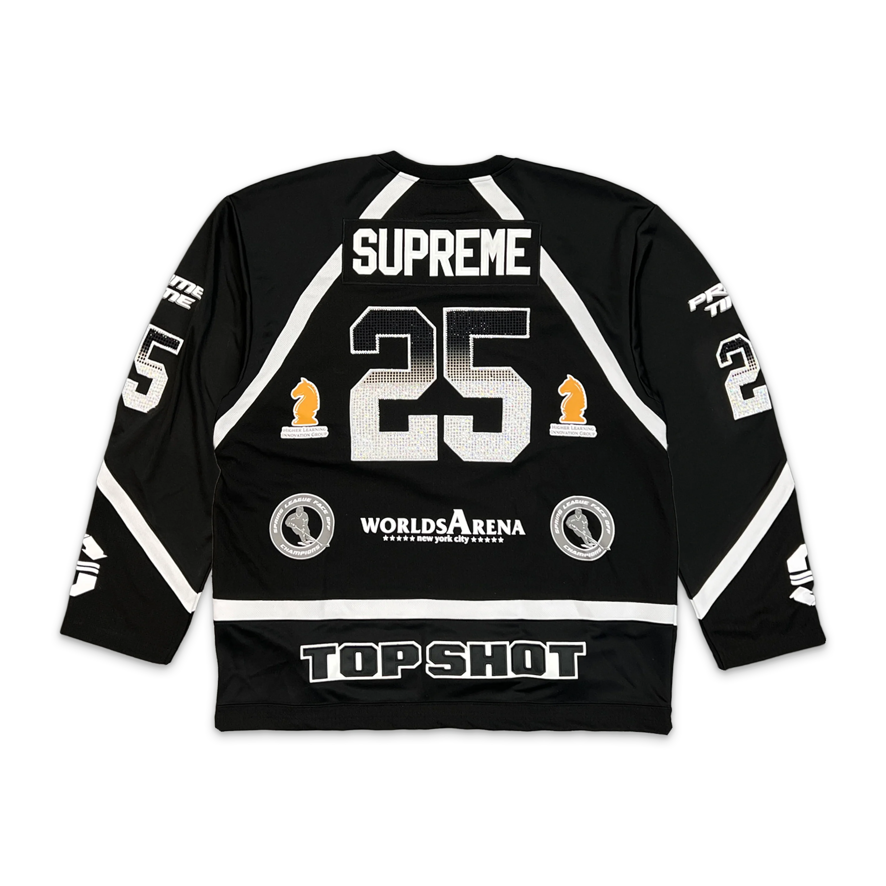 Rhinestone Hockey Jersey "Black" - Image 2