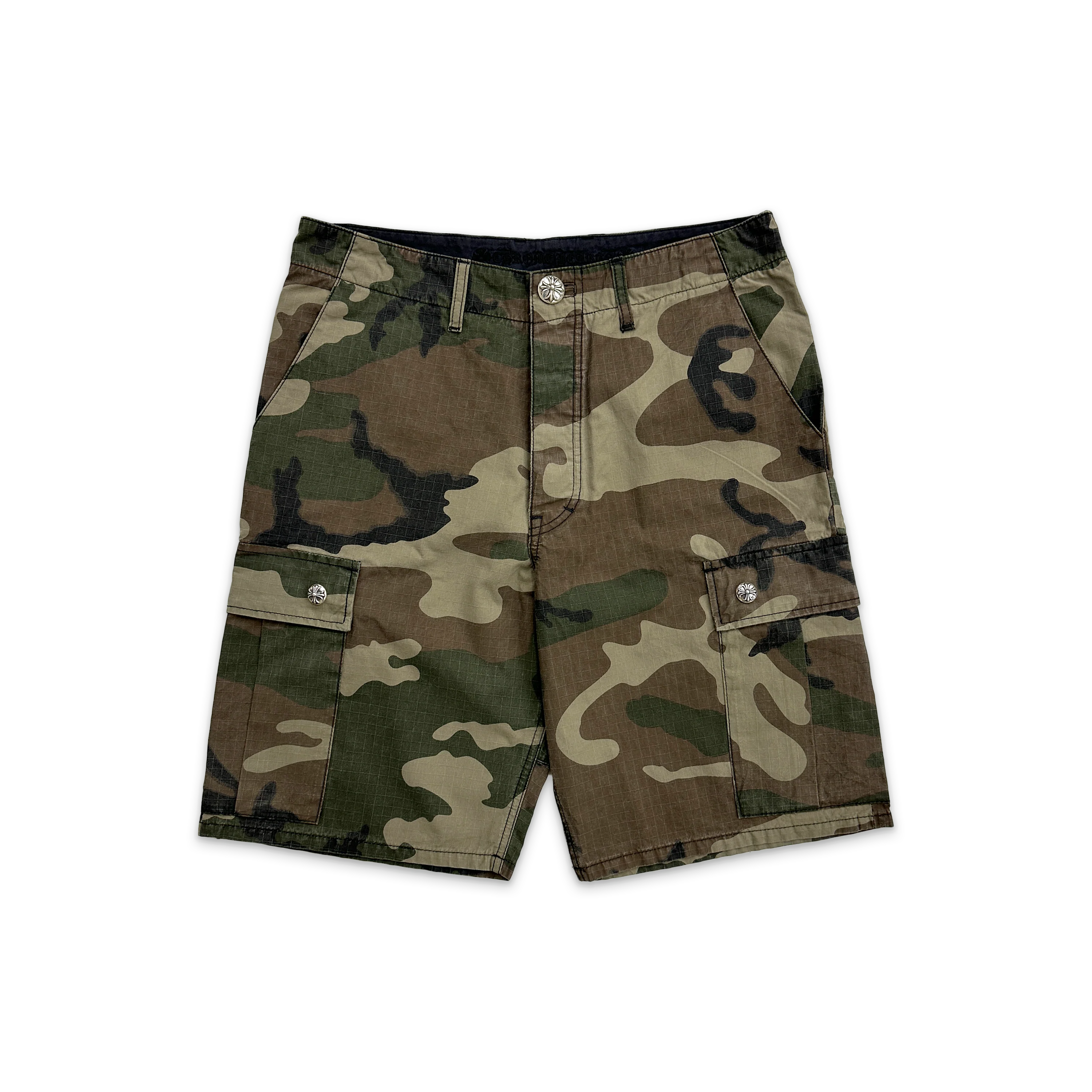 Ripstop Cargo Shorts w/ Cross "Camo"
