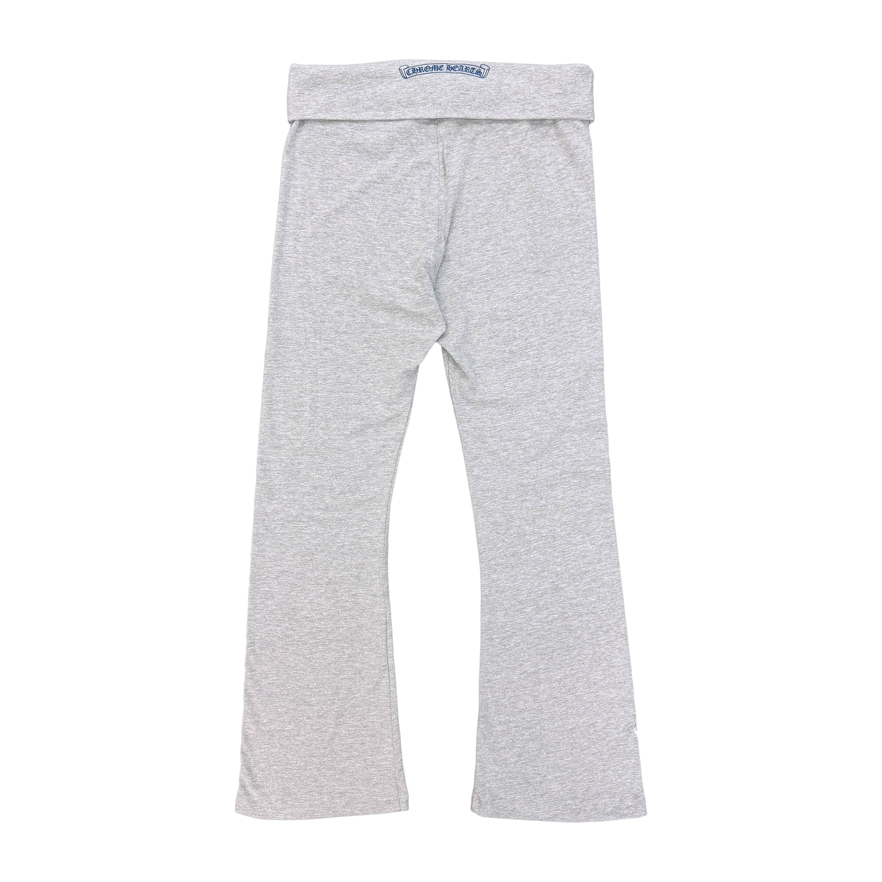 Scroll Logo Bell Bottom Yoga Pants "Grey" (W) - Image 2