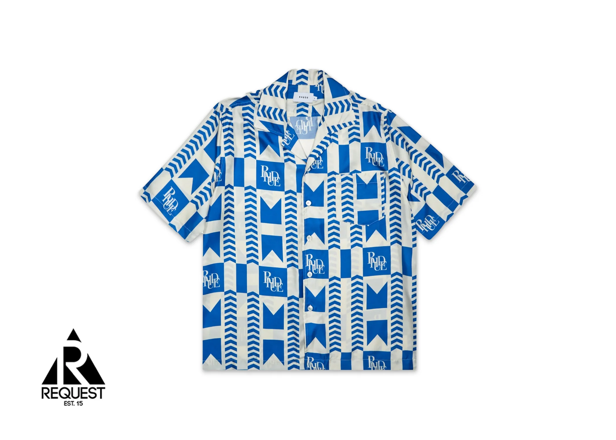 Silk Shirt “Blue Grasse”