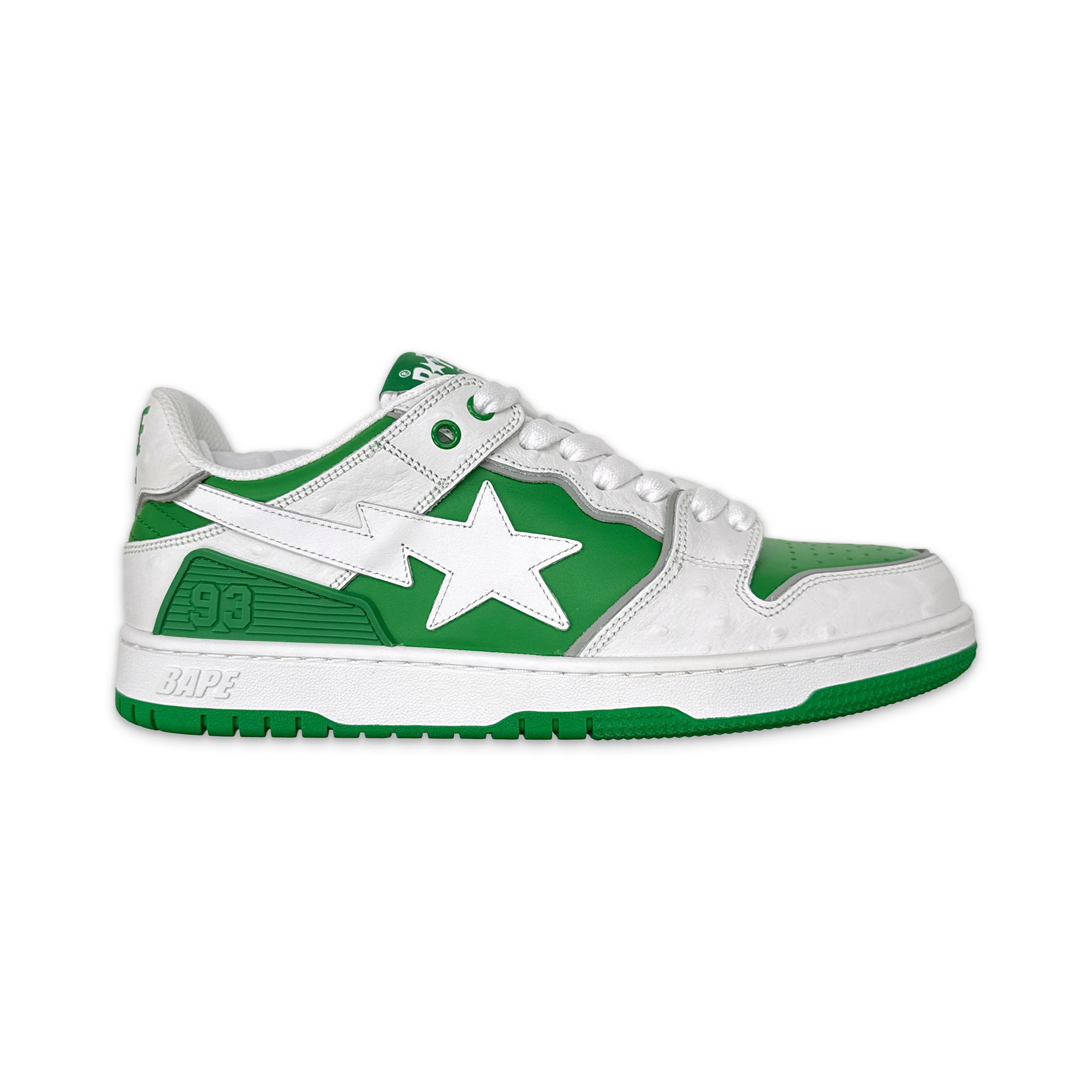 Sk8 Sta #1 Ostrich Pack "White Green"
