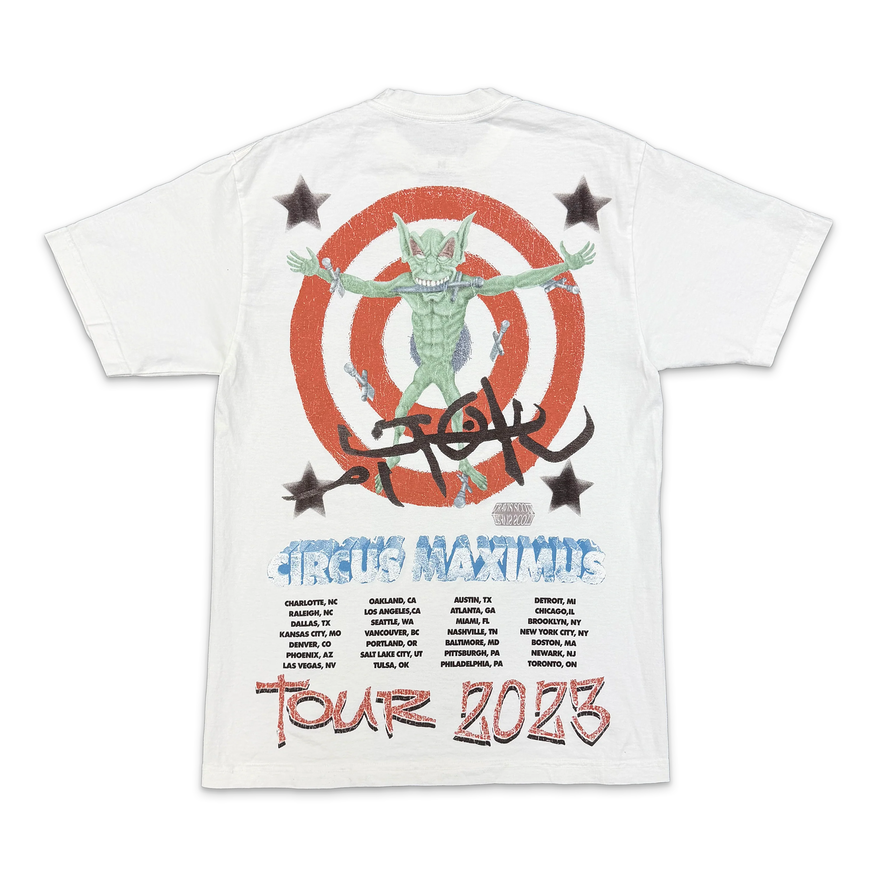 Travis Scott Utopia Circus Maximus Tour III Tee "White" - Image 2
