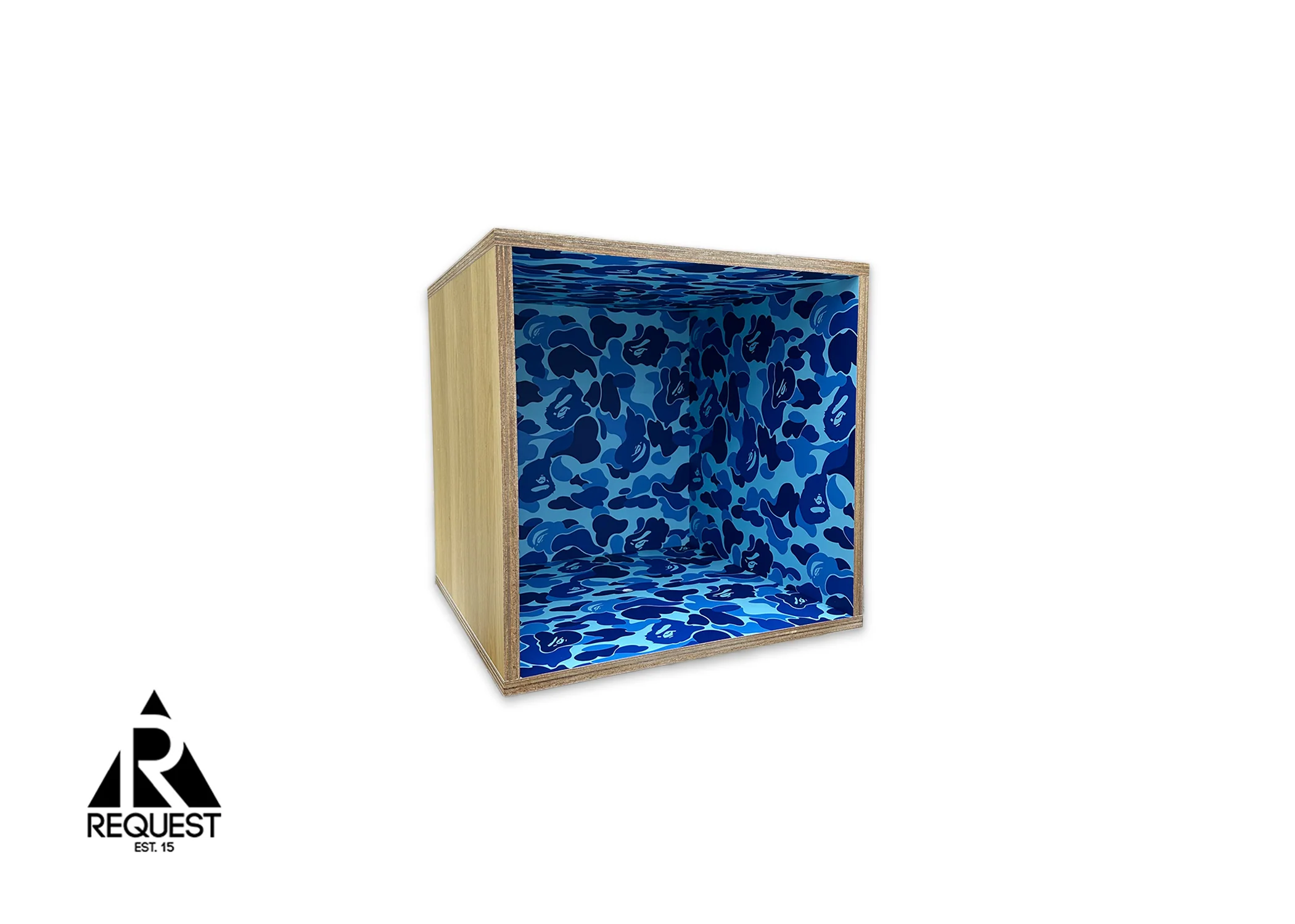 x Fabrick x Karimoku ABC Camo Square Shelf - Image 4